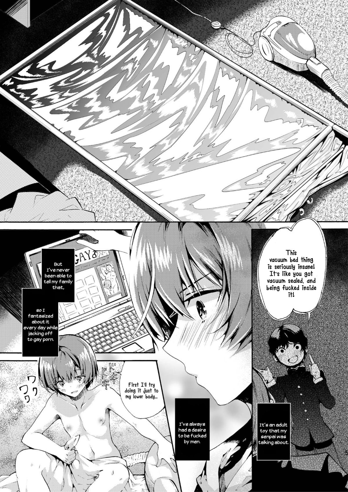 [Sakusaku Kangen Noushuku (Matashita Kintama)] Vacuum Bed Shounen [English] [N04h] [Digital] page 3 full