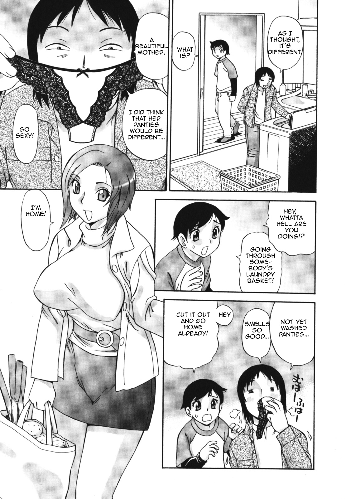 [Penicillin XI] Tetsudau Mama | Helper Mother (Boshi Nureta Ichiya) [English] [Amoskandy] page 1 full