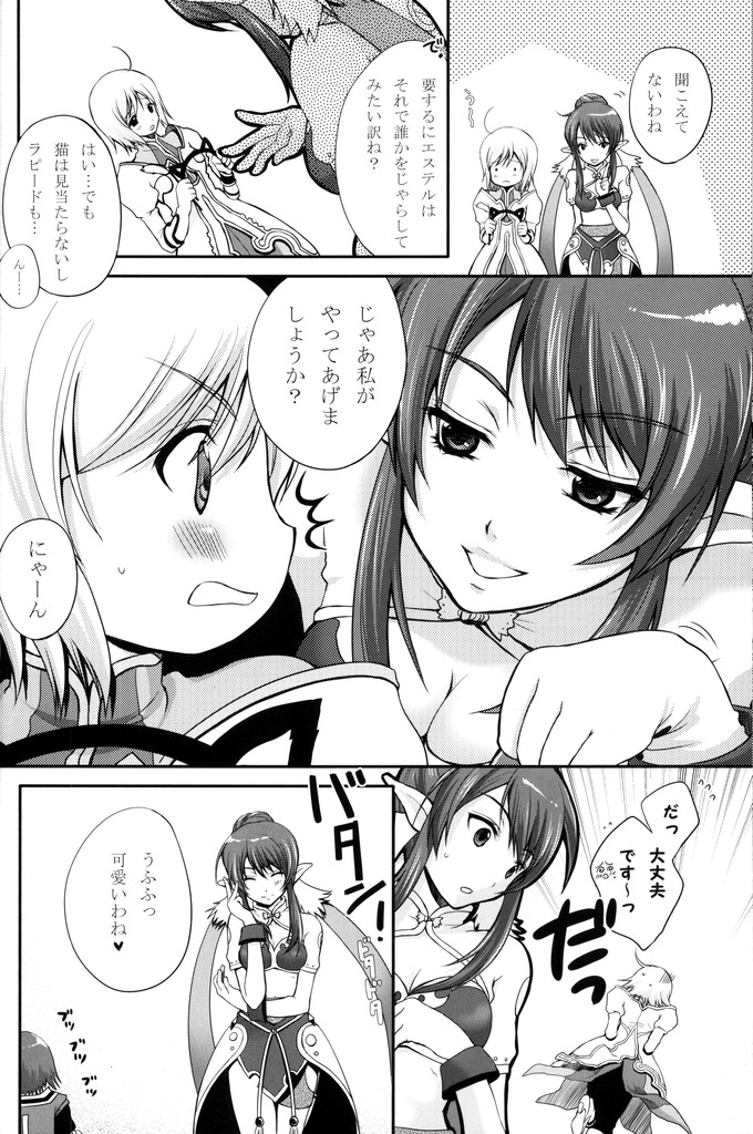 (C75) [Holiday School (Chikaya)] Kuro Ookami ni Kiwotsukete! (Tales of Vesperia) page 5 full