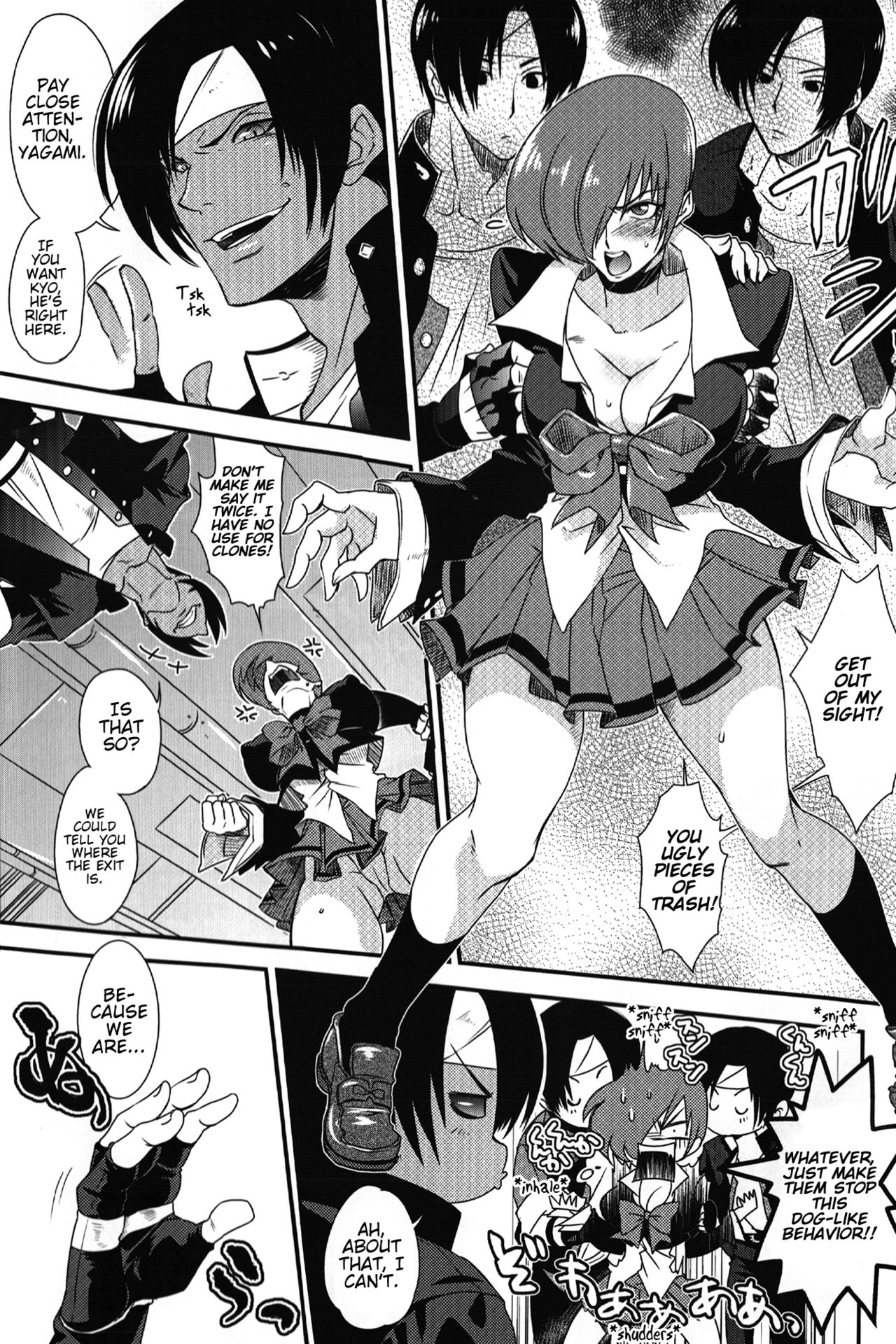 (C87) [A.K-SHOW (Shichii JURIo)] Daitai Koitsu no Sei ~Clone ni Souguu Hen~ (The King of Fighters) [English] page 4 full