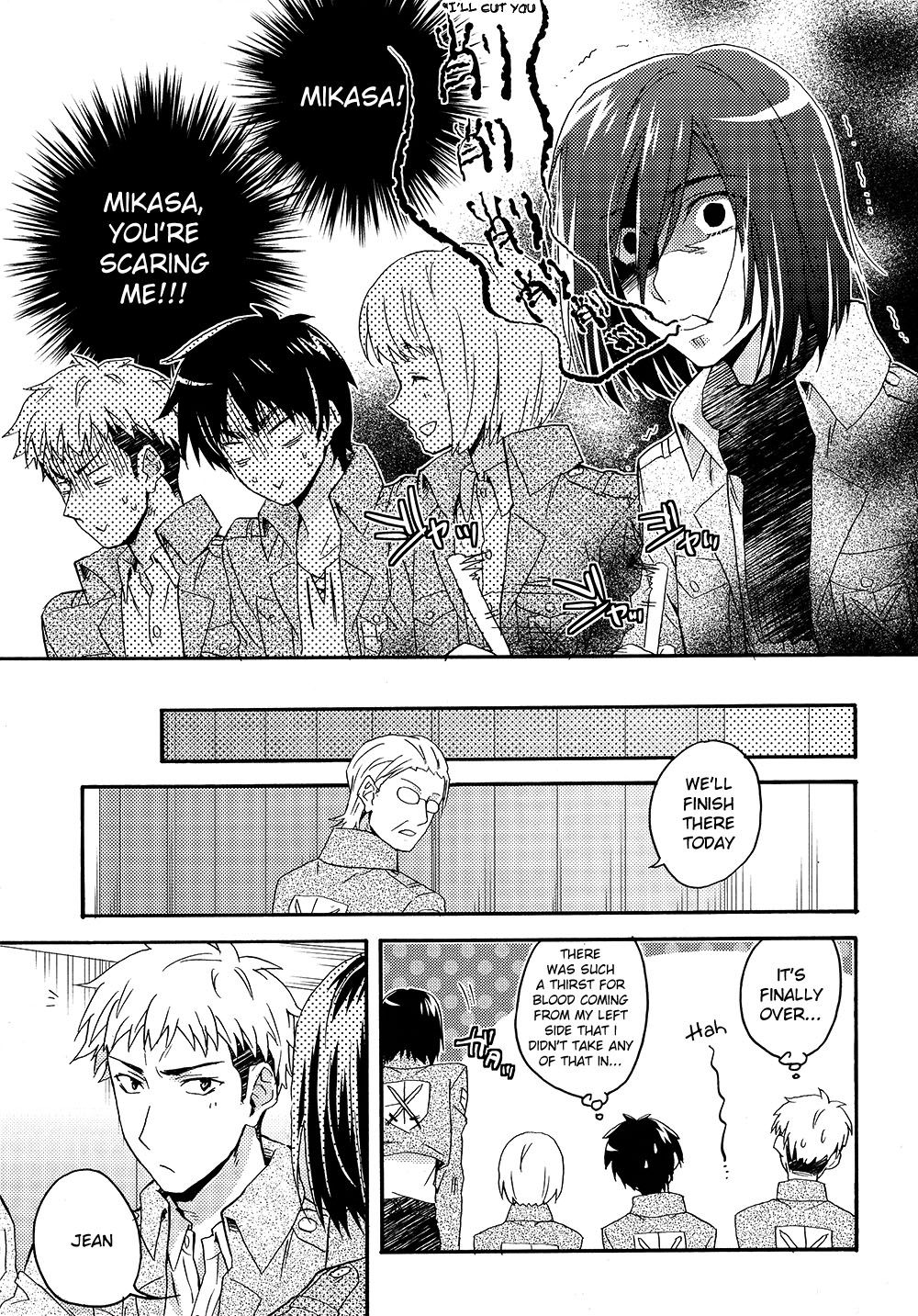 (Hekigai Chousa Haku) [dg (Doguu)] Ore-tachi Tsukiattemasun. - Zenpen (Shingeki no Kyojin) [English] [Moy Moe Scanlations] page 20 full