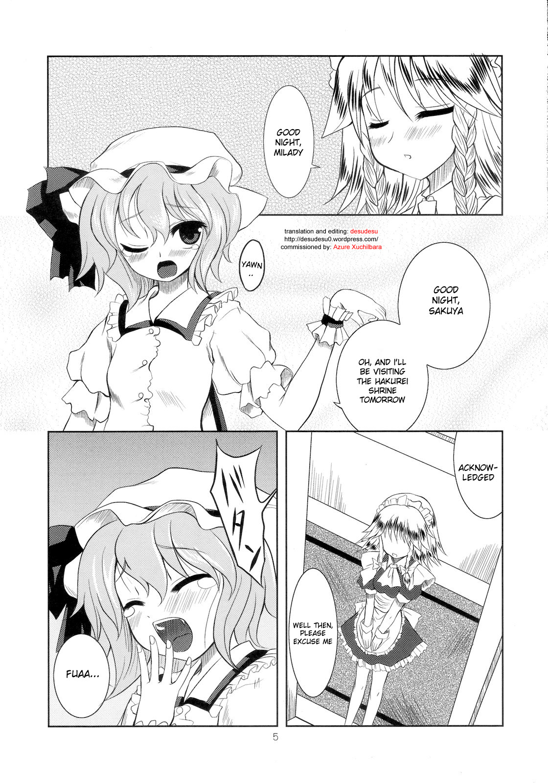 (C70) [Memoria (Tilm)] Scarlet x Scarlet (Touhou Project) [English] [desudesu] page 4 full