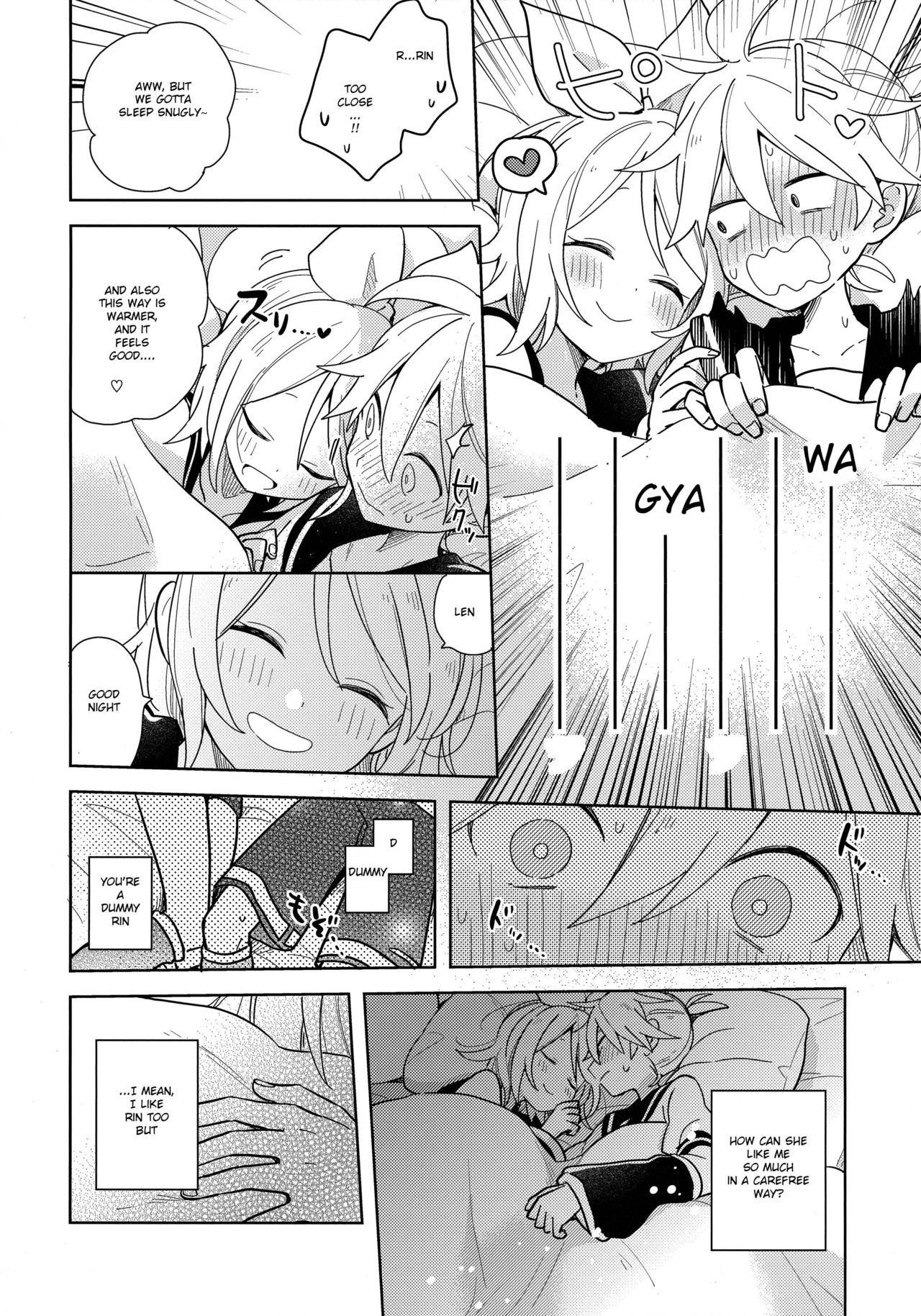(Kagamine Kotoha!) [Wonderland (Suzumi)] Issho no Ofuton de Nenai to Derarenai Heya [Seijin Mukai] (VOCALOID) [English] page 5 full