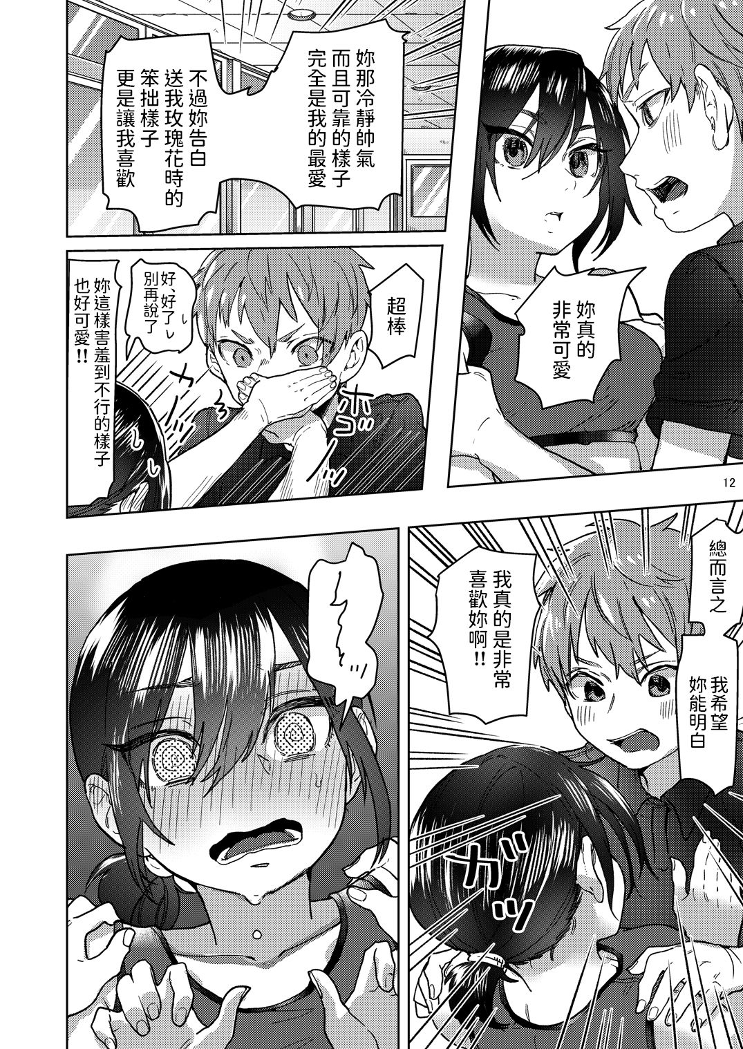 [Shirotsumekusa (Nozawa Yukiko)] Rikujou Kanojo wa Cool Tokidoki Dere [Chinese] [Digital] page 12 full