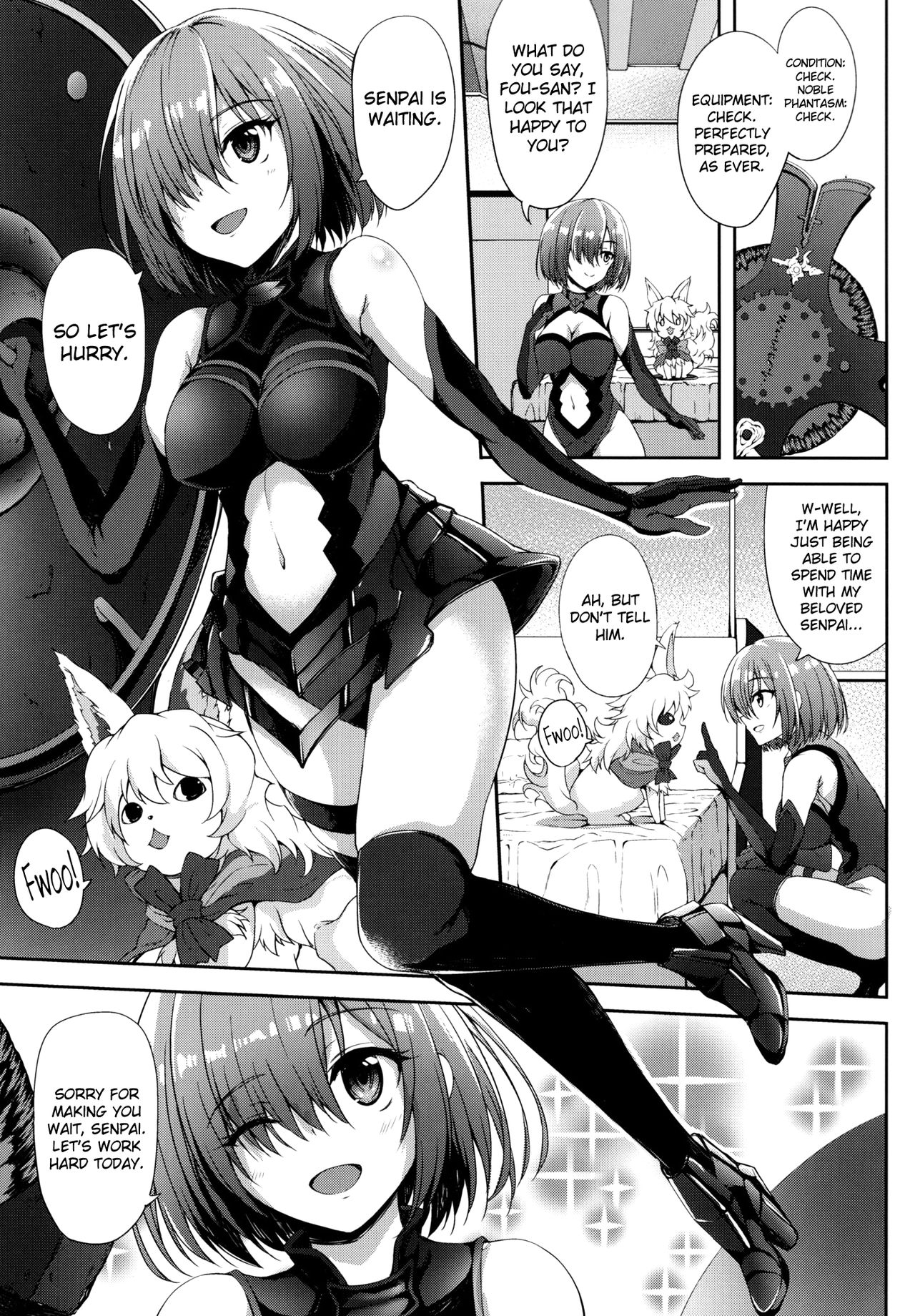 (COMIC1☆11) [Mugen@WORKS (Akiduki Akina)] Kizuna Level Nante Kankeinai desu (Fate/Grand Order) [English] [biribiri] page 4 full