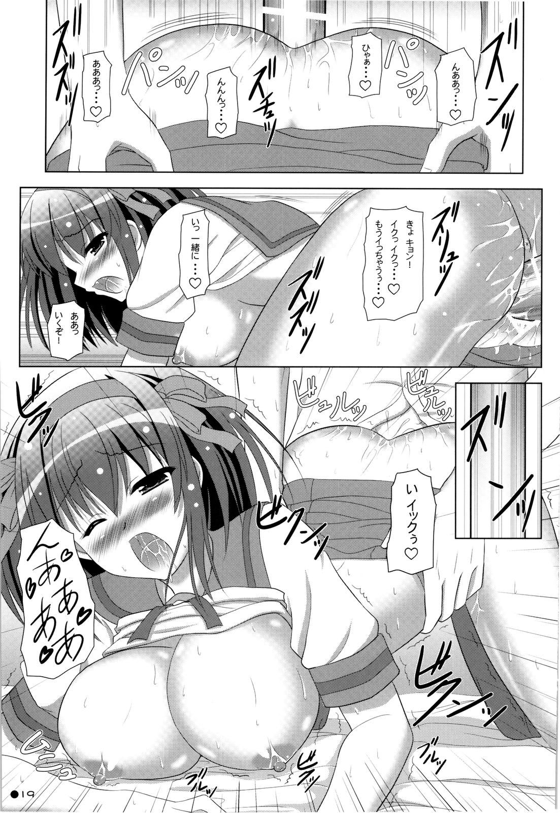 [Turning Point (Uehiro)] Harukyon no Ecchi Hon 8 (The Melancholy of Haruhi Suzumiya) page 18 full