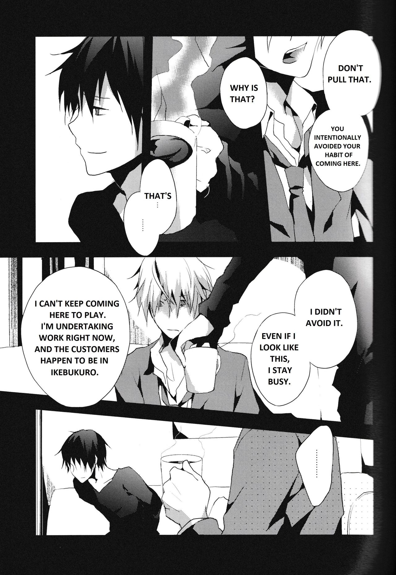 [Yinghua (sinba)] Yon Ekikan Renai | Fourth Station Romance (Durarara!!) [English] {kittycatkyla23} page 8 full