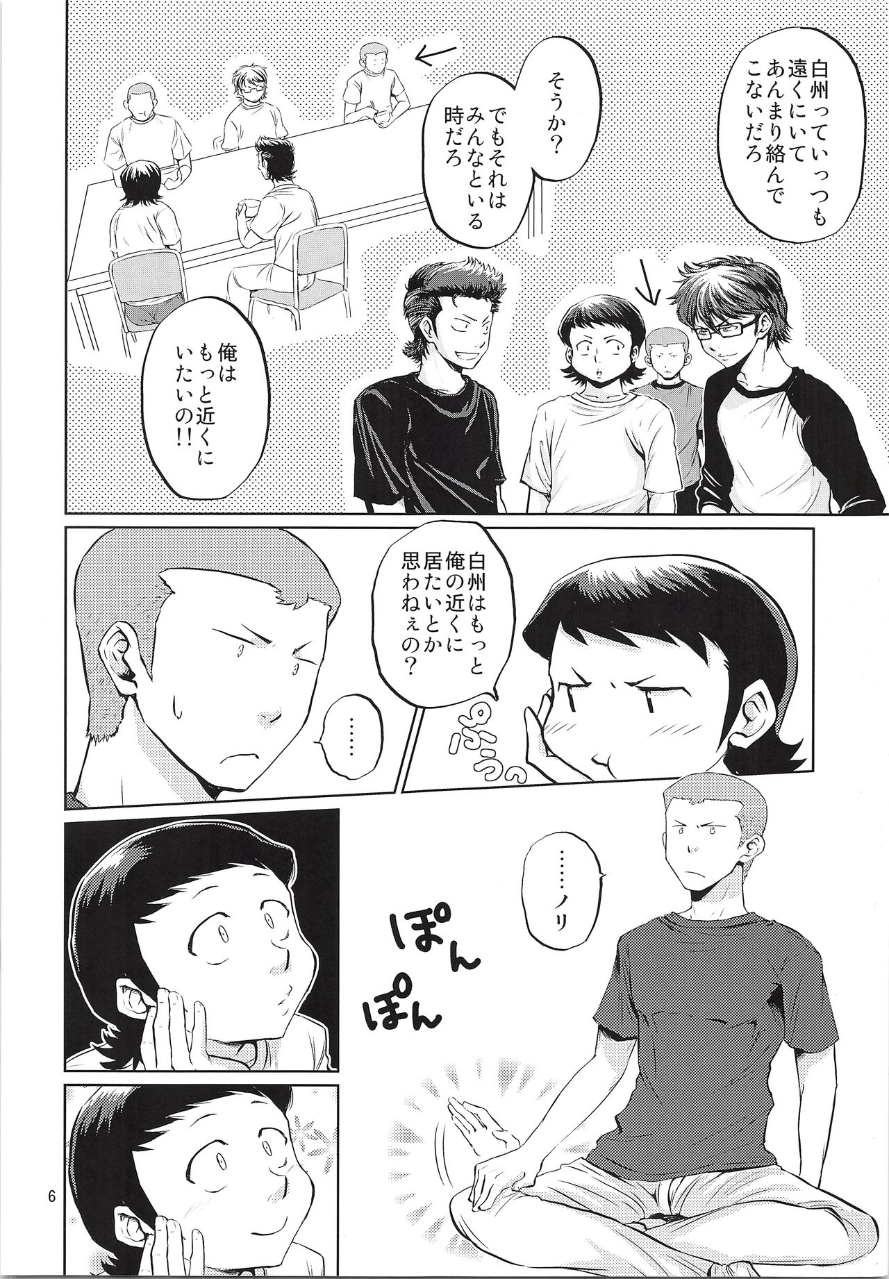 (SUPER21) [DreamingAnt (Ninose)] Futari no Jikan (Daiya no Ace) page 5 full