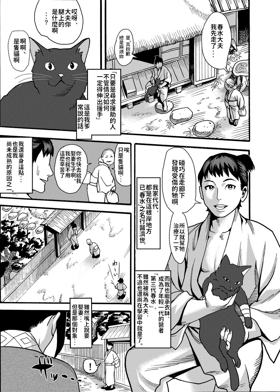 [Kougi Anmitsu (Ichiren Takushou)] Mayoineko ~Kunoichi Nagare Ninpouchou~ [Chinese] [Digital] page 2 full