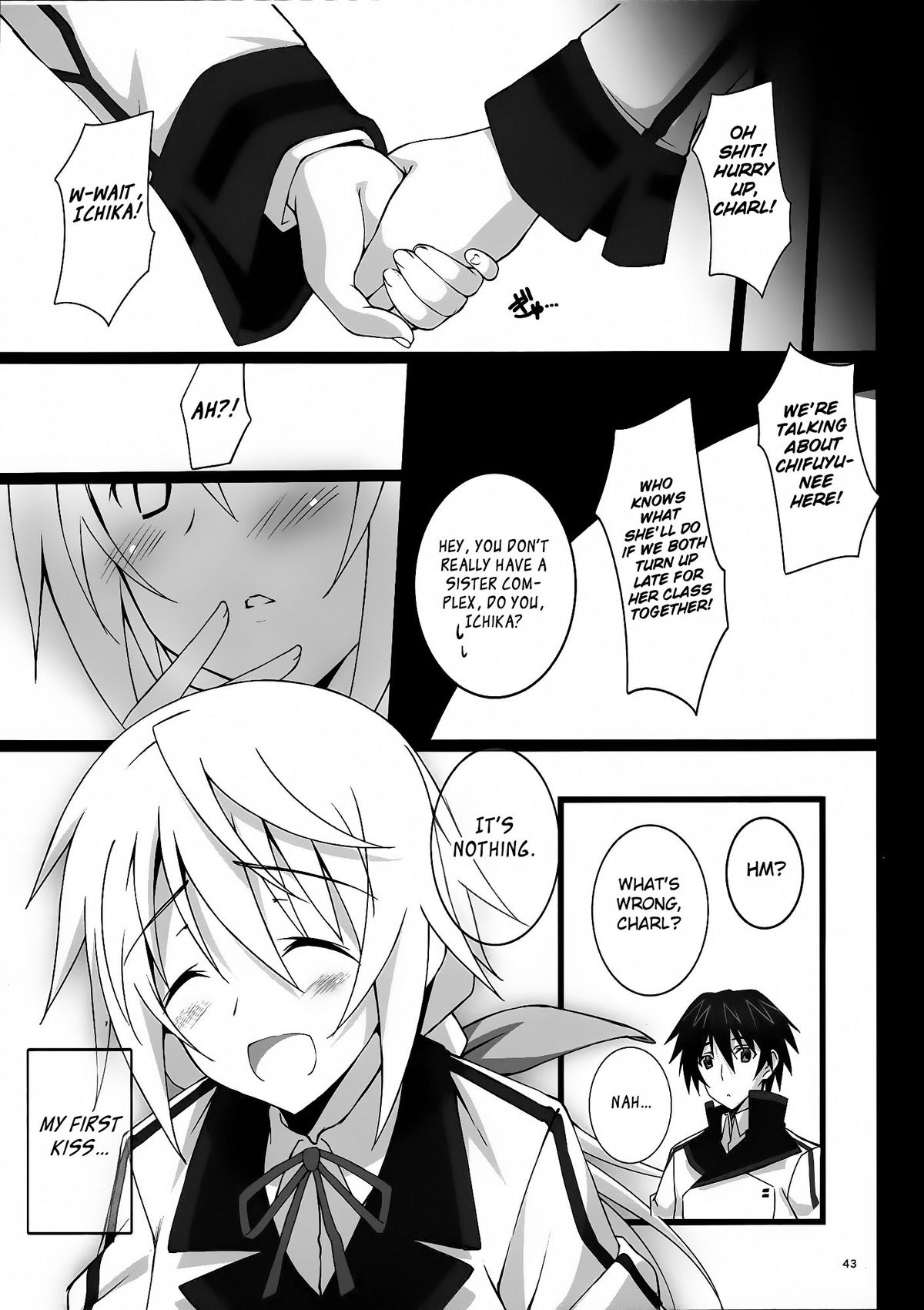 (C85) [KossoriKakureDokoro (Island)] Charlotte H! (IS <Infinite Stratos>) [English] {RapidSwitch} page 43 full