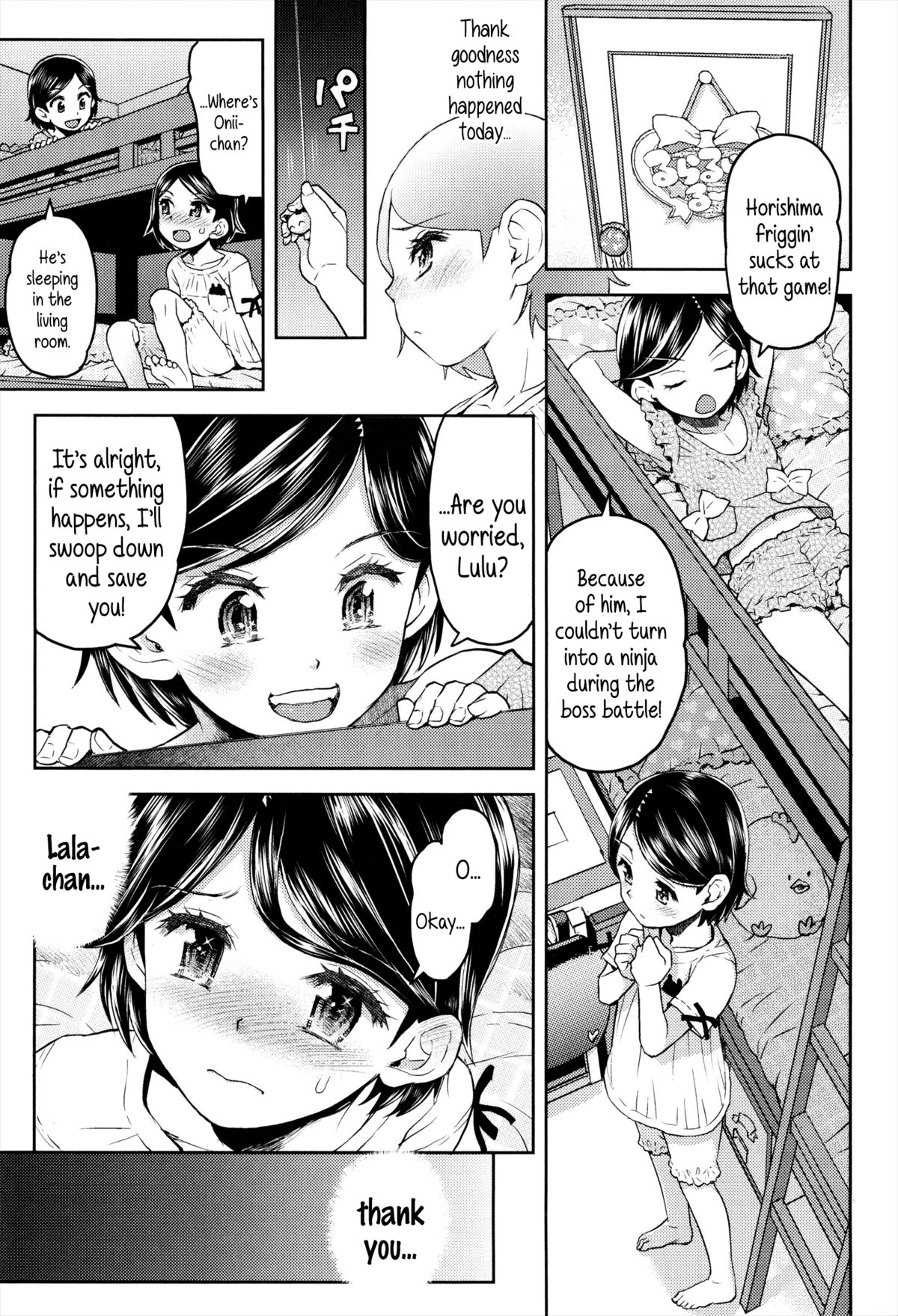 [Minasuki Popuri] Lulalula Room Ch.2 The Sleepover [English] {5 a.m.} page 9 full