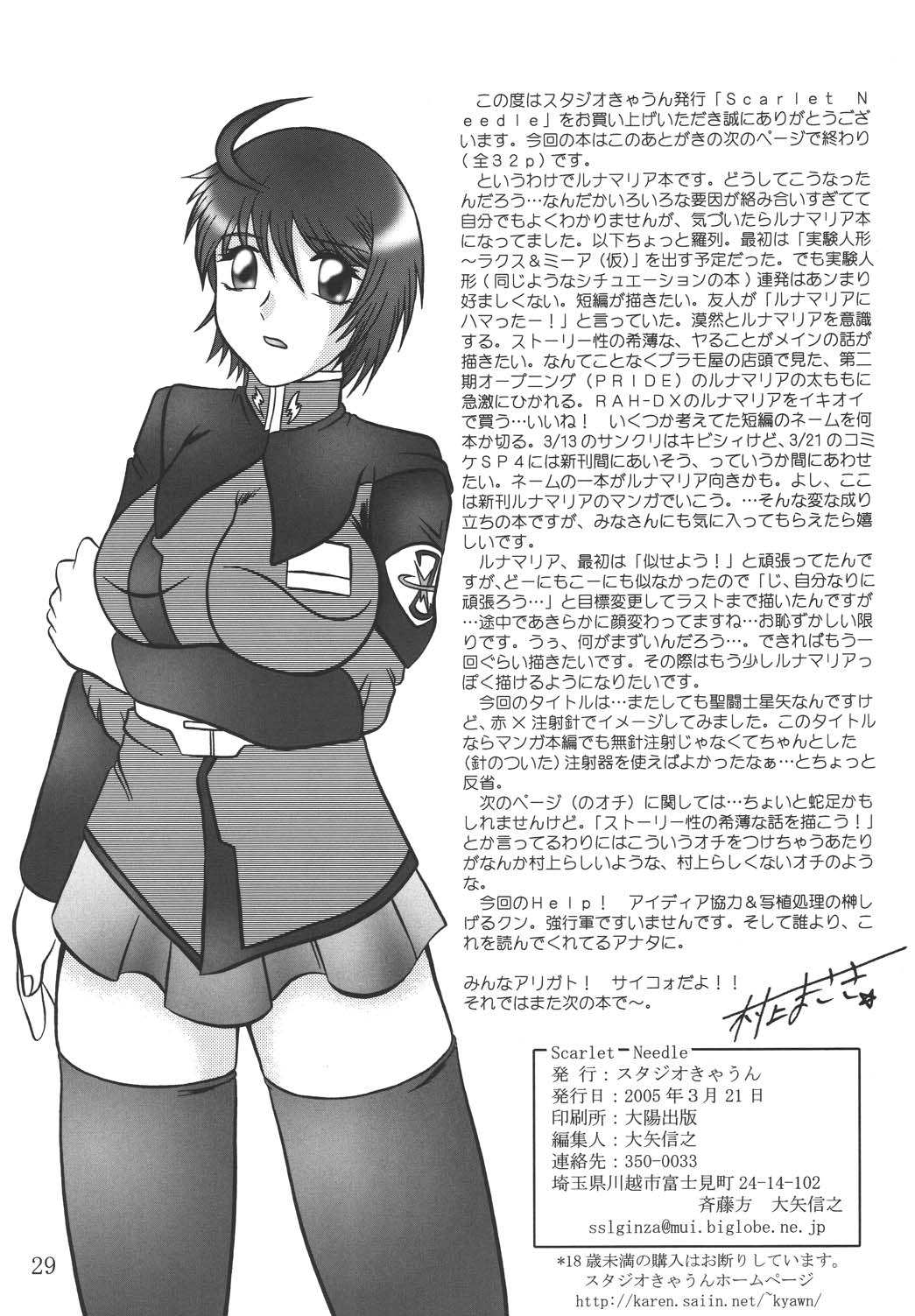 (CSP4) [Studio Kyaun (Murakami Masaki)] Scarlet Needle (Gundam SEED DESTINY) page 28 full
