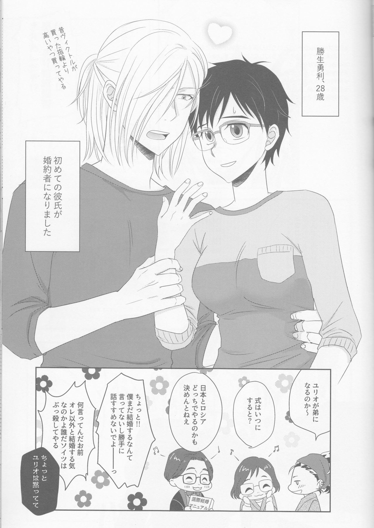 (SPARK12) [HYK42 (Okada Kojiko)] Konzen Koushou wa Konyaku no ato de (Yuri on Ice) page 6 full