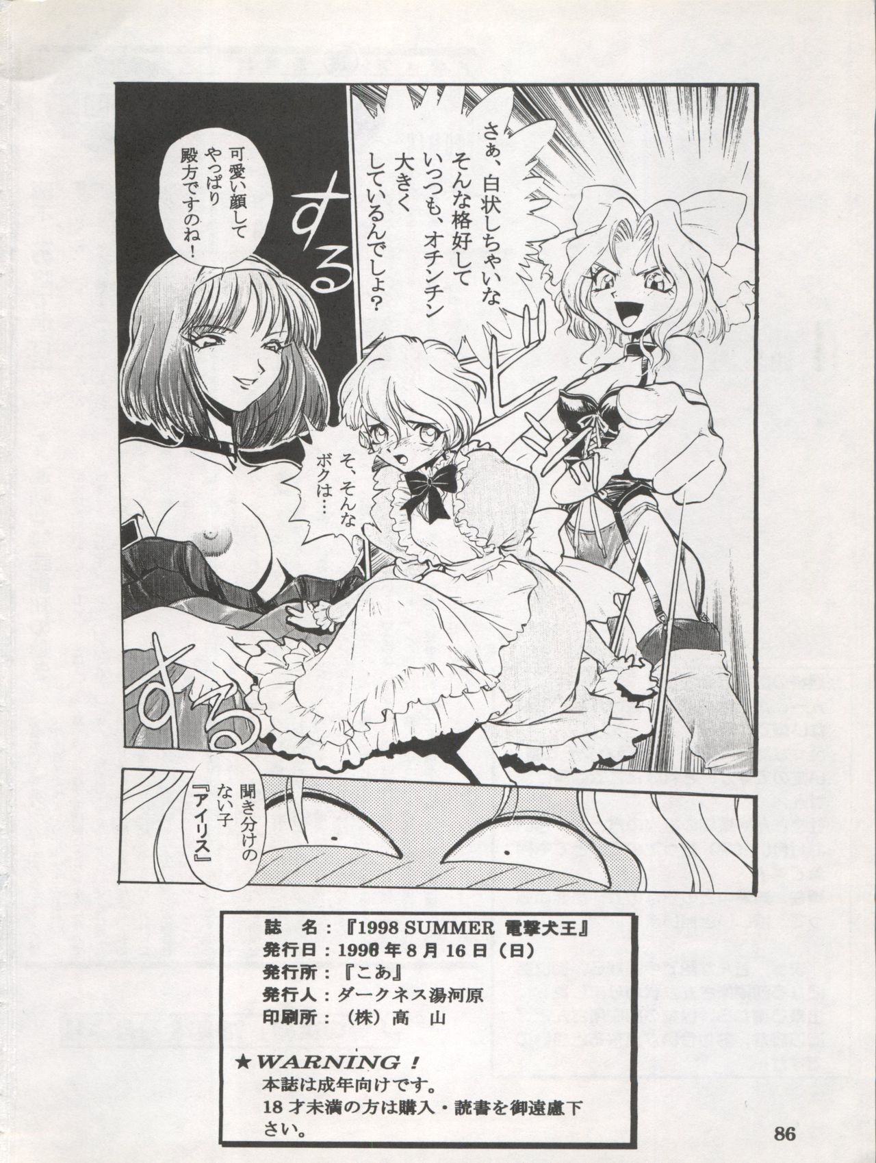 (C54) [Koa (Various)] DENGEKI INUOH 1998 SUMMER (Various) page 88 full