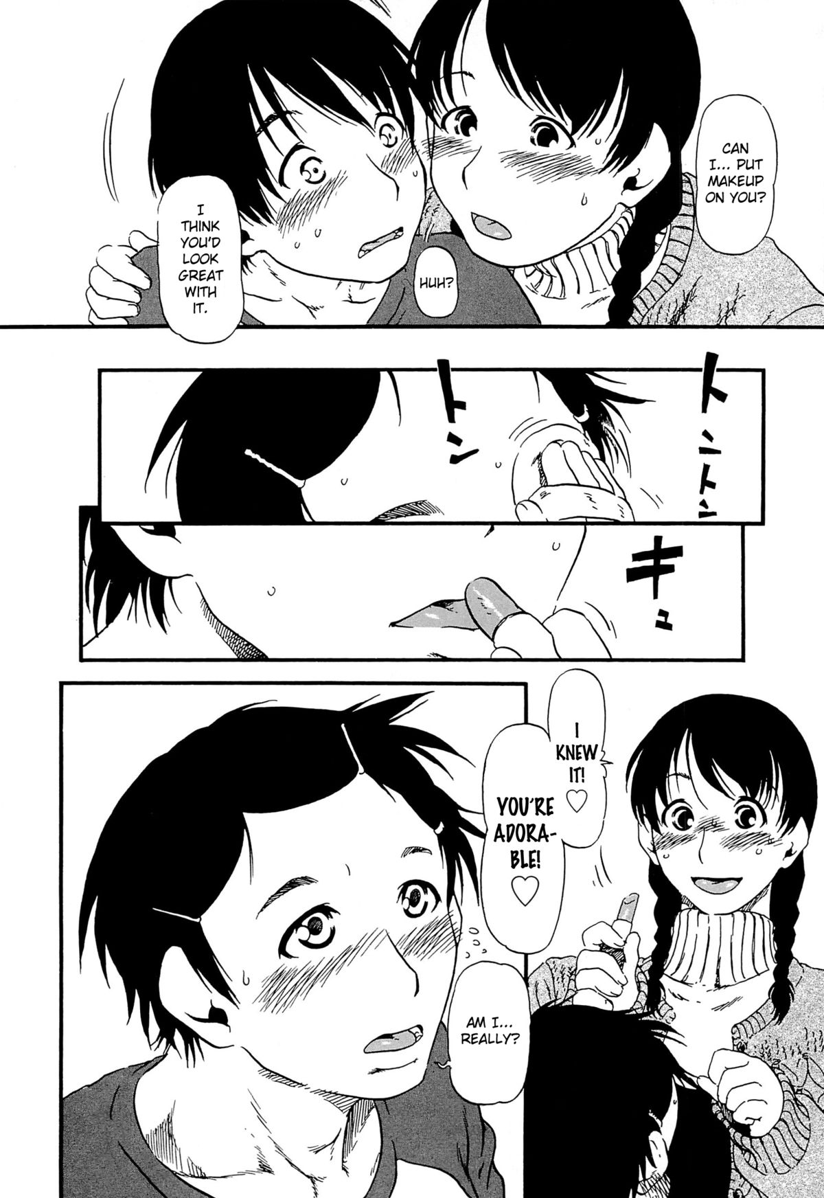 [Horihone Saizou] Molly House #1 ~Shitagi de Iyarashiku~ | Molly House 1 ~Naughty in Underwear~ (Kawaii Boku) [English] =Short Wharf= page 10 full