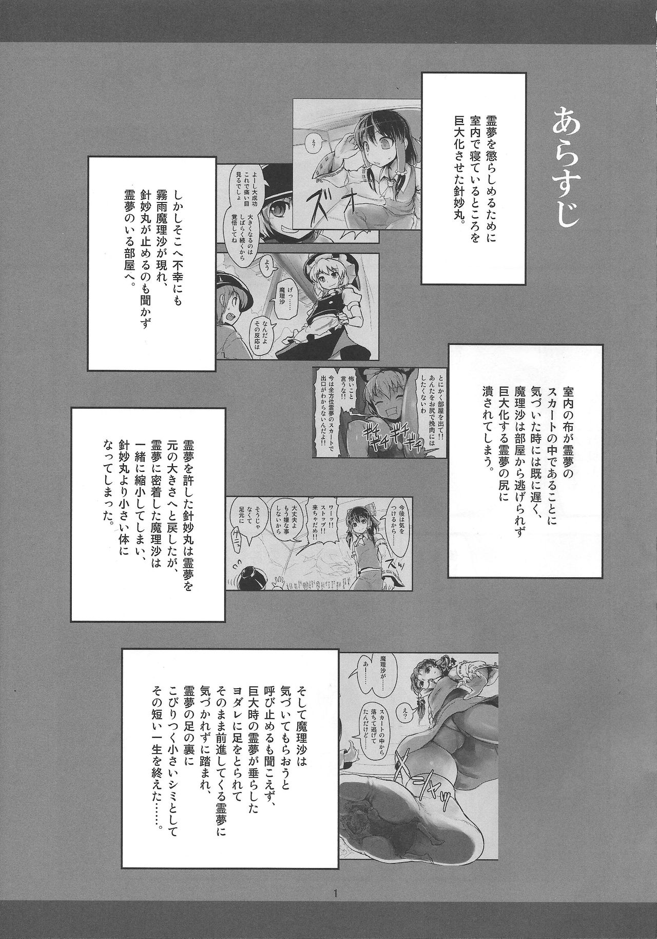 (C87) [106m (Various)] Omae ga Chiisaku Naare! | You are getting smaller! (Touhou Project) [English] [Jinsai] [Incomplete] page 2 full