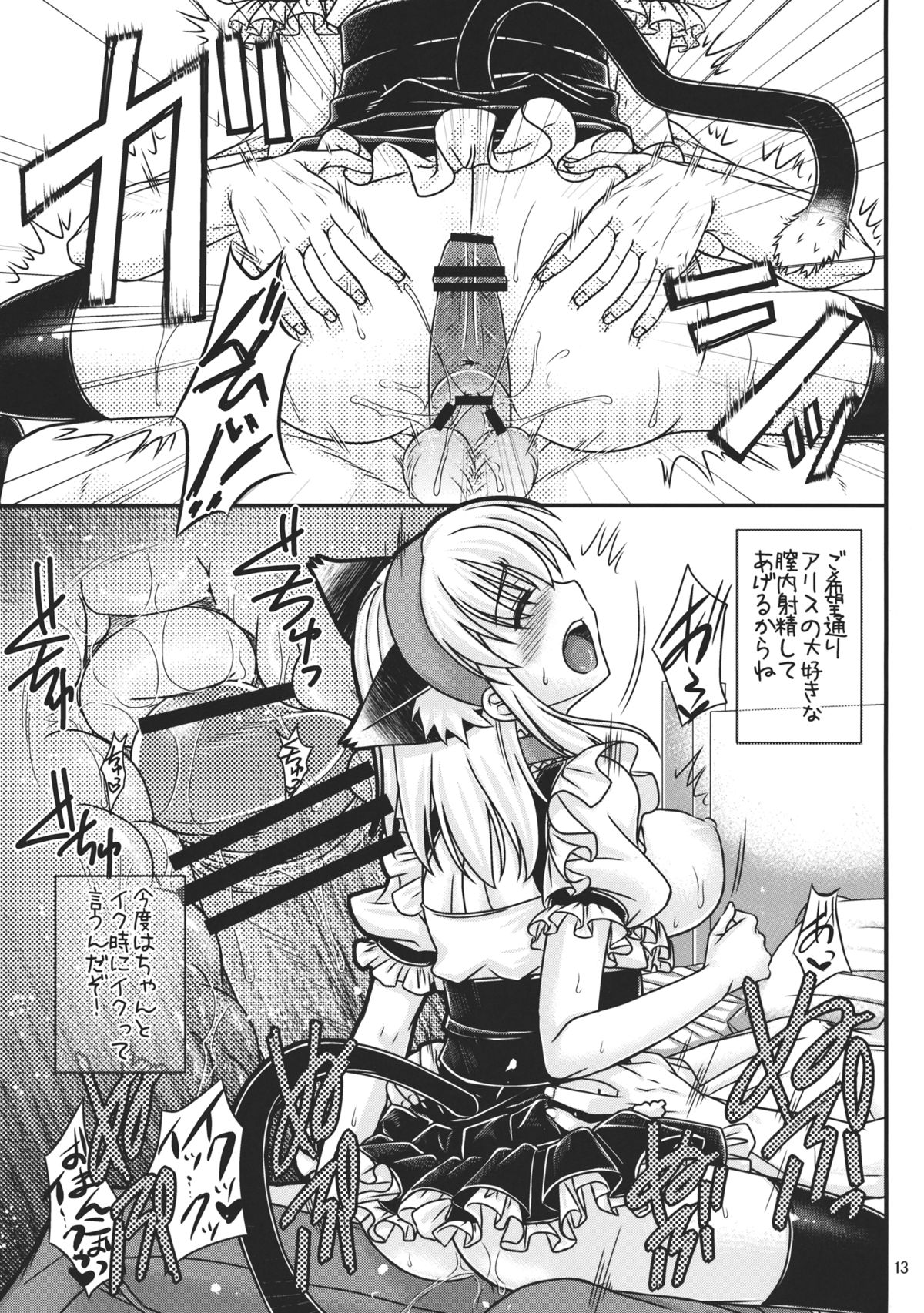 (C82) [IIWAKE-GAISYA (Shigemiya Kyouhei)] Nanairo to Koibito Play (Touhou Project) page 13 full