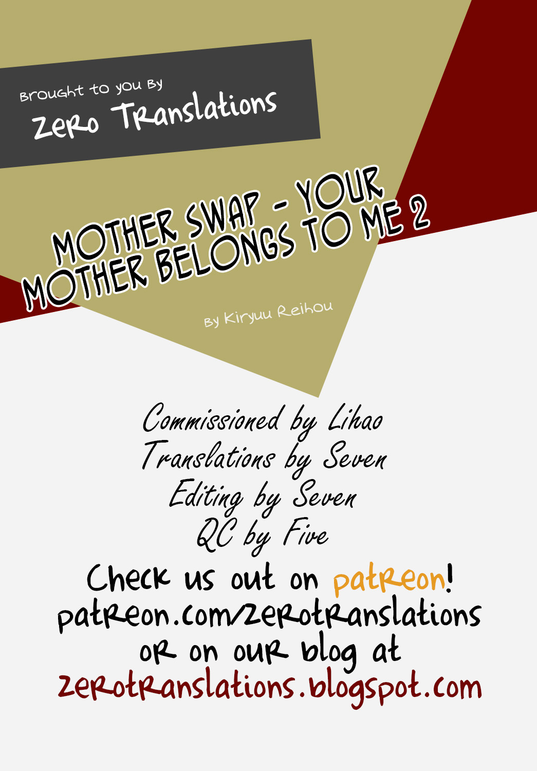 [Kiryuu Reihou] Hahaoya Swap - Omae no Kaa-chan Ore no Mono 2 | Mother Swap - Your Mother Belongs to Me 2 [English] [Zero Translations] page 54 full