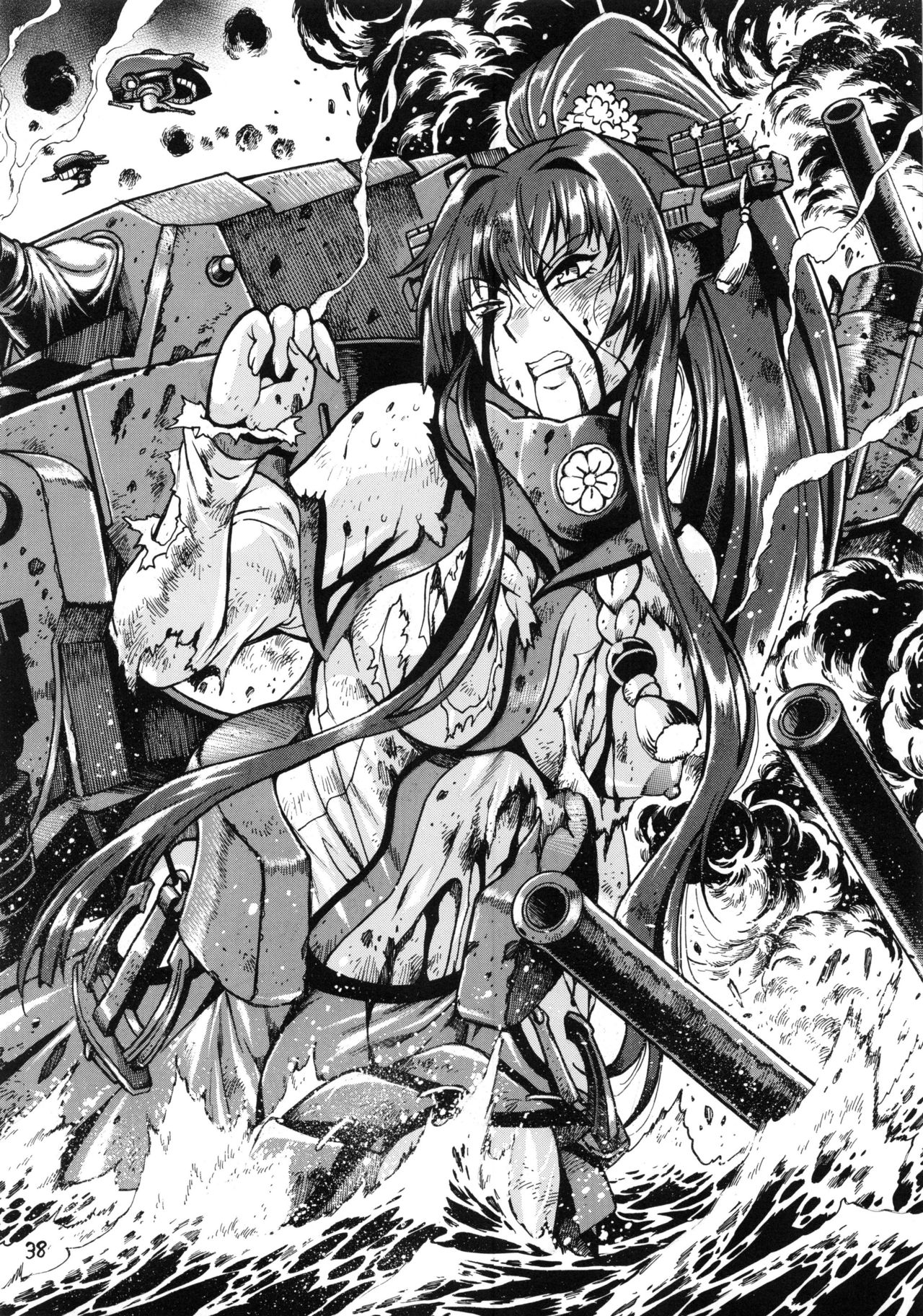 (COMIC1☆13) [Studio Katsudon (Manabe Jouji)] Senkan Bon Ni (Kantai Collection -KanColle-) page 37 full