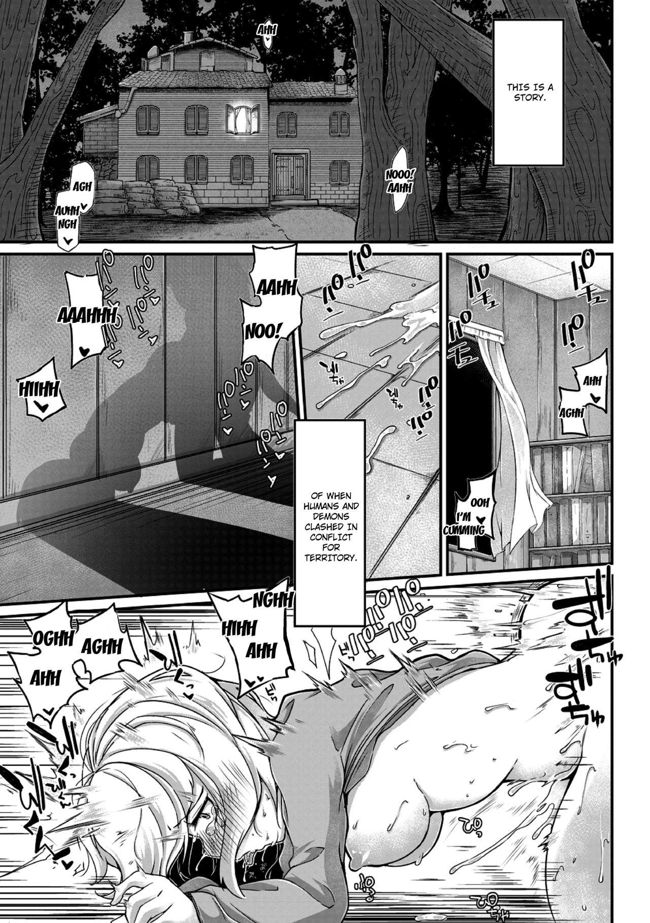 [Okunoha] Fukkou!? Ishu Kouhai -Mazoku to Ningen no Kyousei Jidai- 5-wa [English] [Doujins.com] [Digital] page 3 full