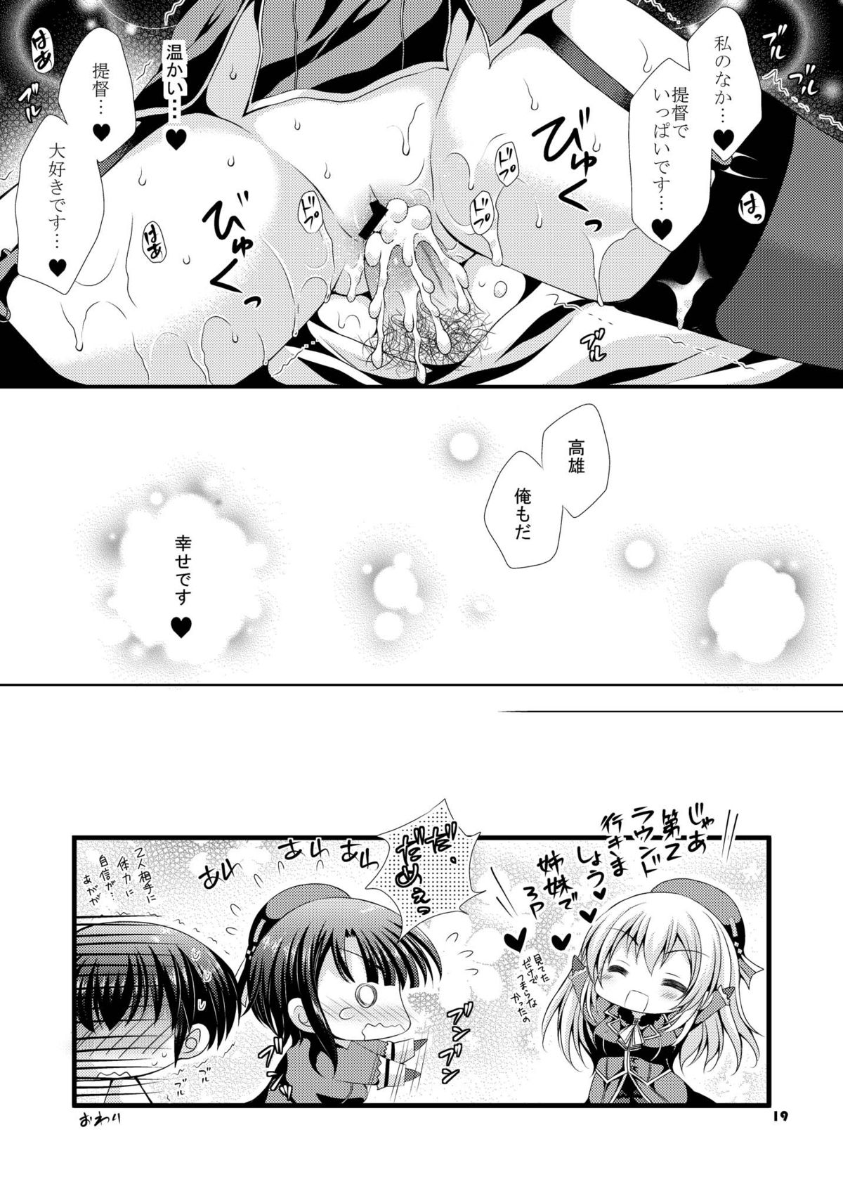 [ARC (Tamagawa Yukimaru)] Takao-chan to Shutsugeki itashimasu? (Kantai Collection) [Digital] page 19 full