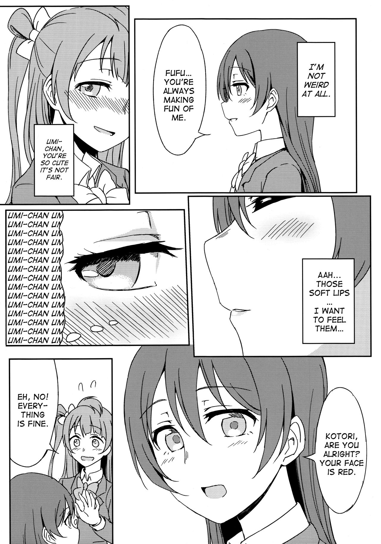 (C89) [Lipterrible (9chibiru)] Chick ToGetHer! (Love Live!) [English] page 6 full