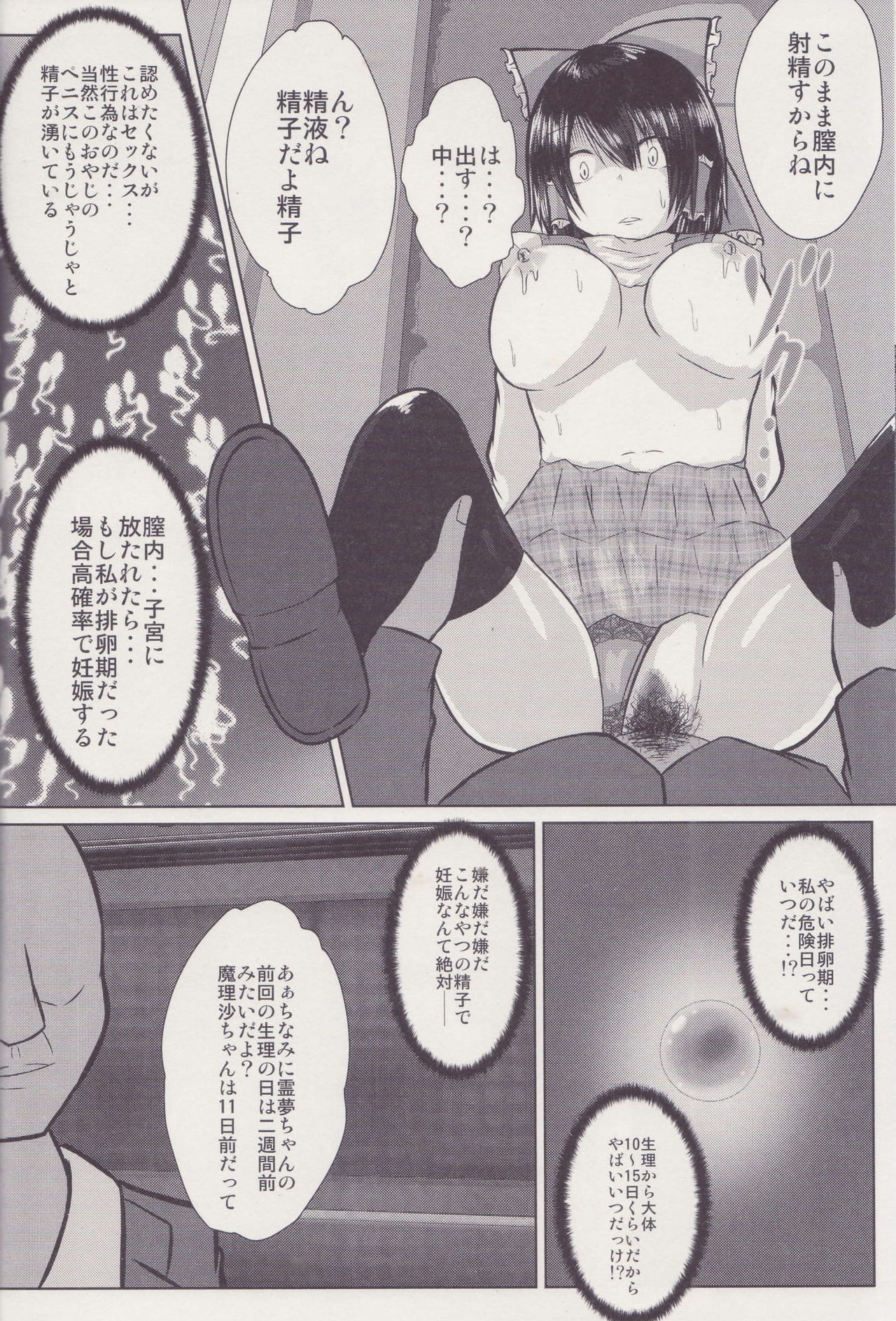 (C96) [Ironeko Pencil (Iroen)] Joshi Kousei Reimu Chikan Densha Higai (Touhou Project) page 25 full