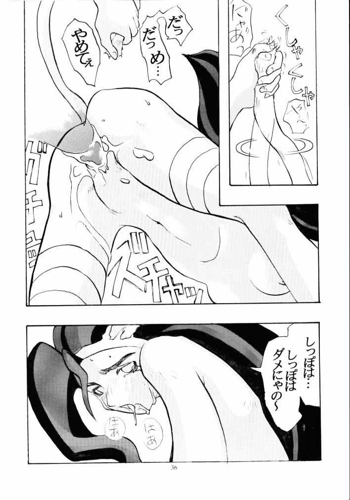 (C49) [Kiss-Mint-Kiss (Komusou, Tachibana Yuki)] Lemon Craydle (Darkstalkers) page 35 full