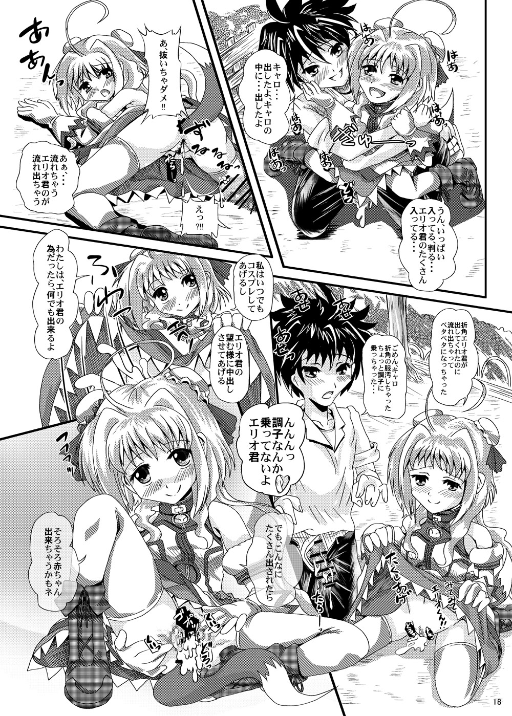 [MajesticRune (Kurogane)] Caro-Hime Wanwan (Dog Days, Mahou Shoujo Lyrical Nanoha) page 18 full