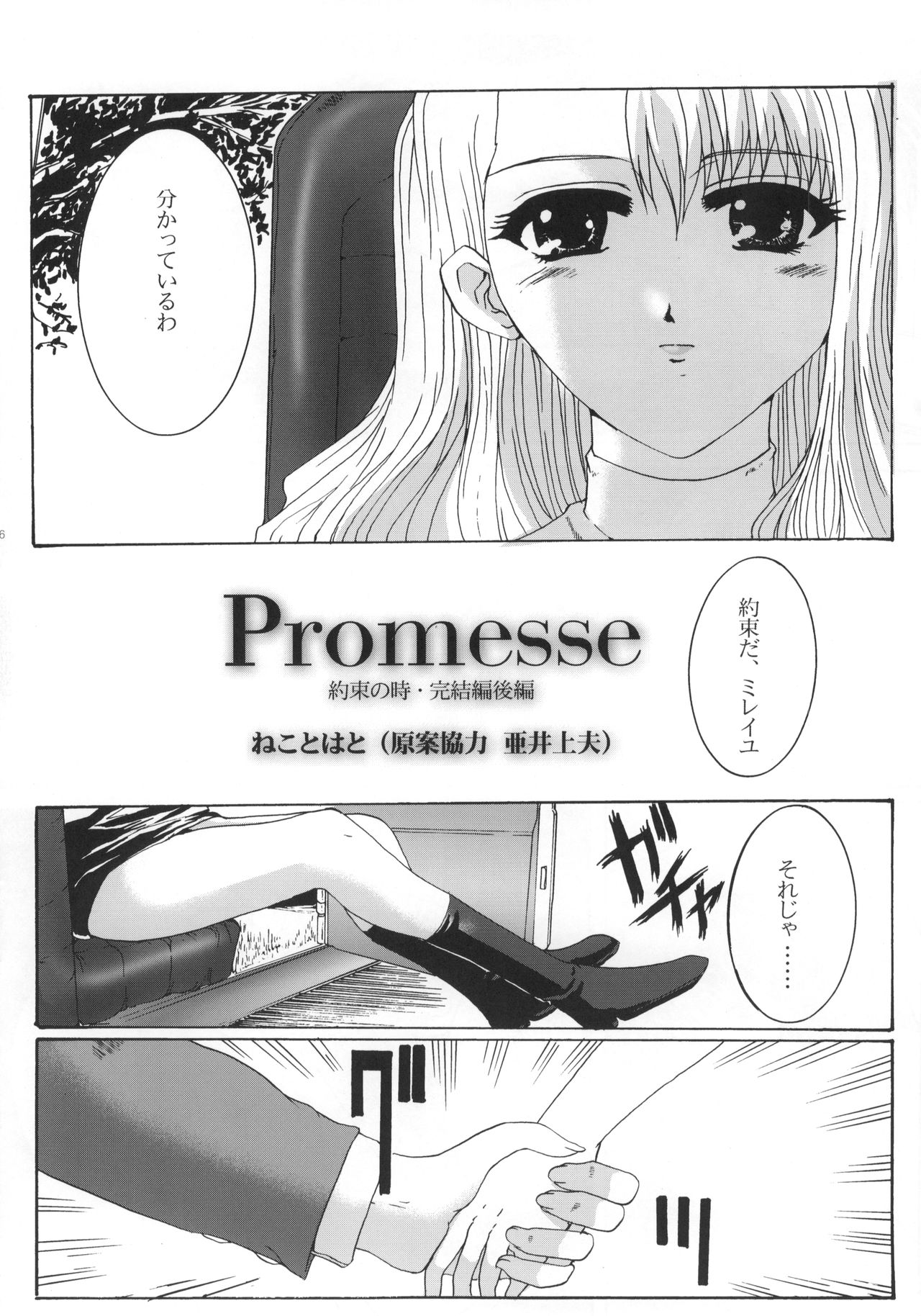 (SC15) [Neko to Hato (Hatoya Mameshichi)] Promesse III Yakusoku no Toki Kanketsuhen Kouhen (Noir) page 7 full