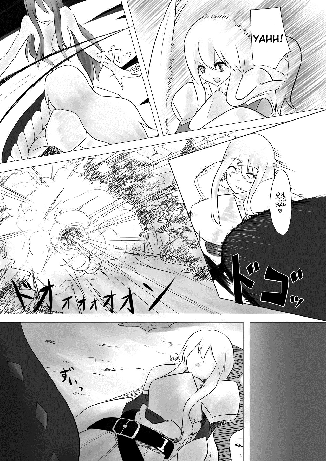 [Intondou (Stealth Moko)] Jingai Lez Rape -Lamia Hen- [English] [Ogodei-Khan] [Digital] page 9 full