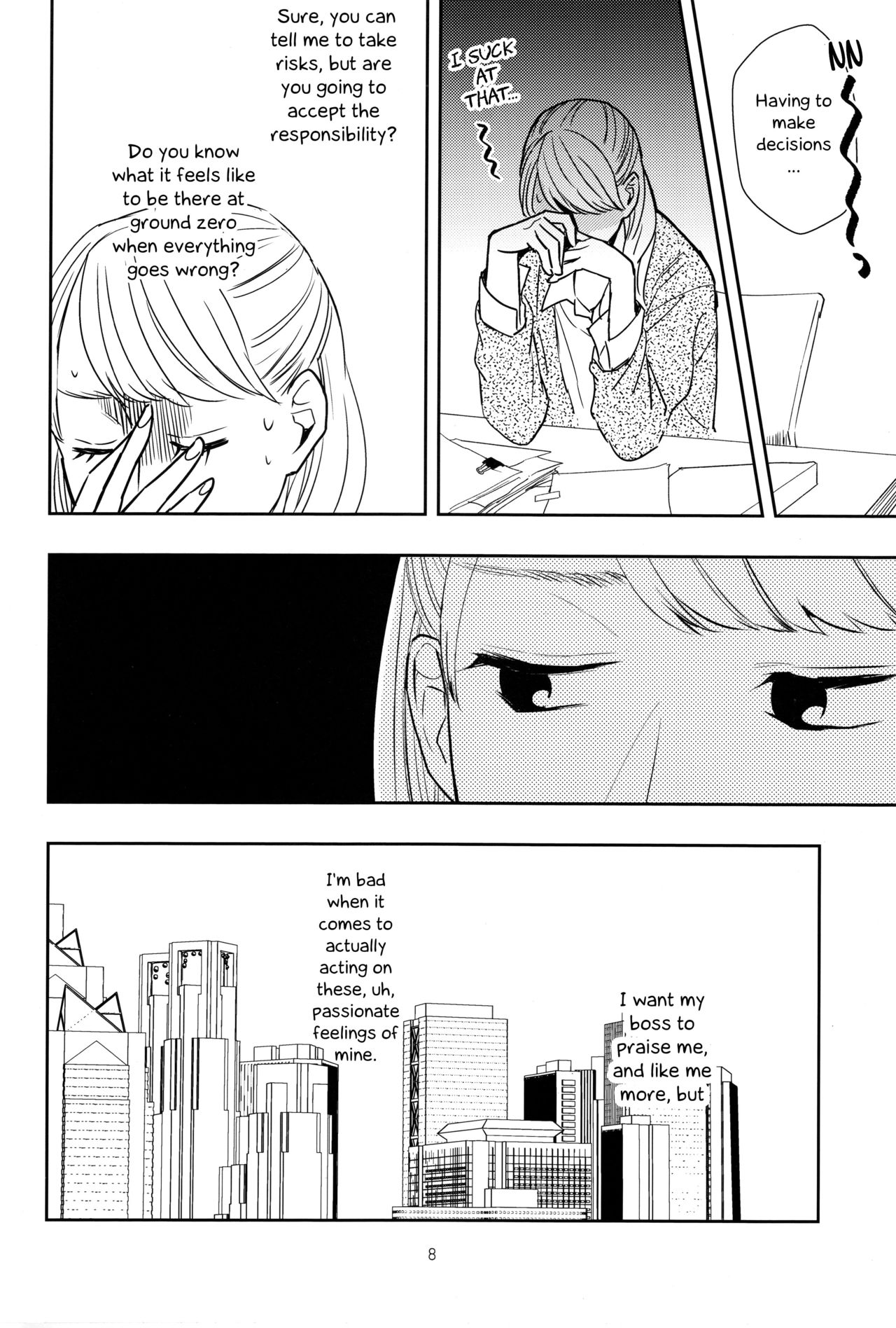 (C90) [TETRA (Amano Shuninta)] Fubin Joushi to Furin Jouji | A Pitiable Boss And A Pathetic Liason [English] [Sexy Akiba Detectives] page 7 full