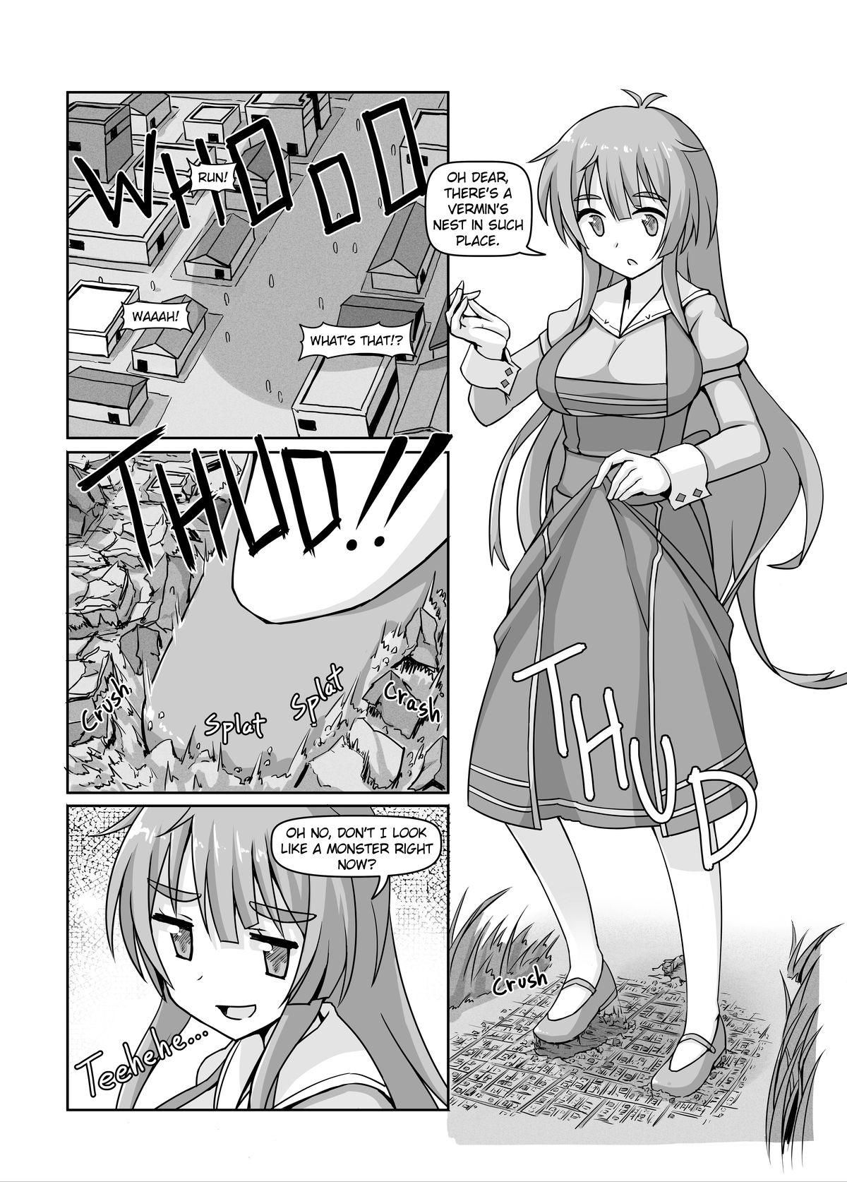 [Ochikonium (Terada Ochiko)] Shoujinrui o Suitai Sasemasu | Tiny Humanity was Declined (Jinrui wa Suitai Shimashita) [English] [Digital] page 16 full