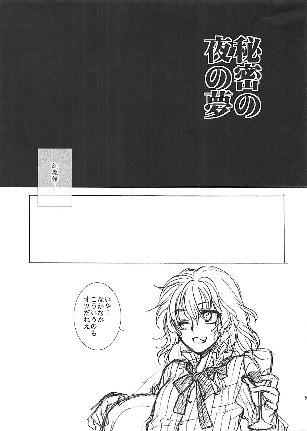 (Reitaisai 8) [Earthean (Syoukaki)] Himitsu no Yoru no Yume (Touhou Project) page 4 full