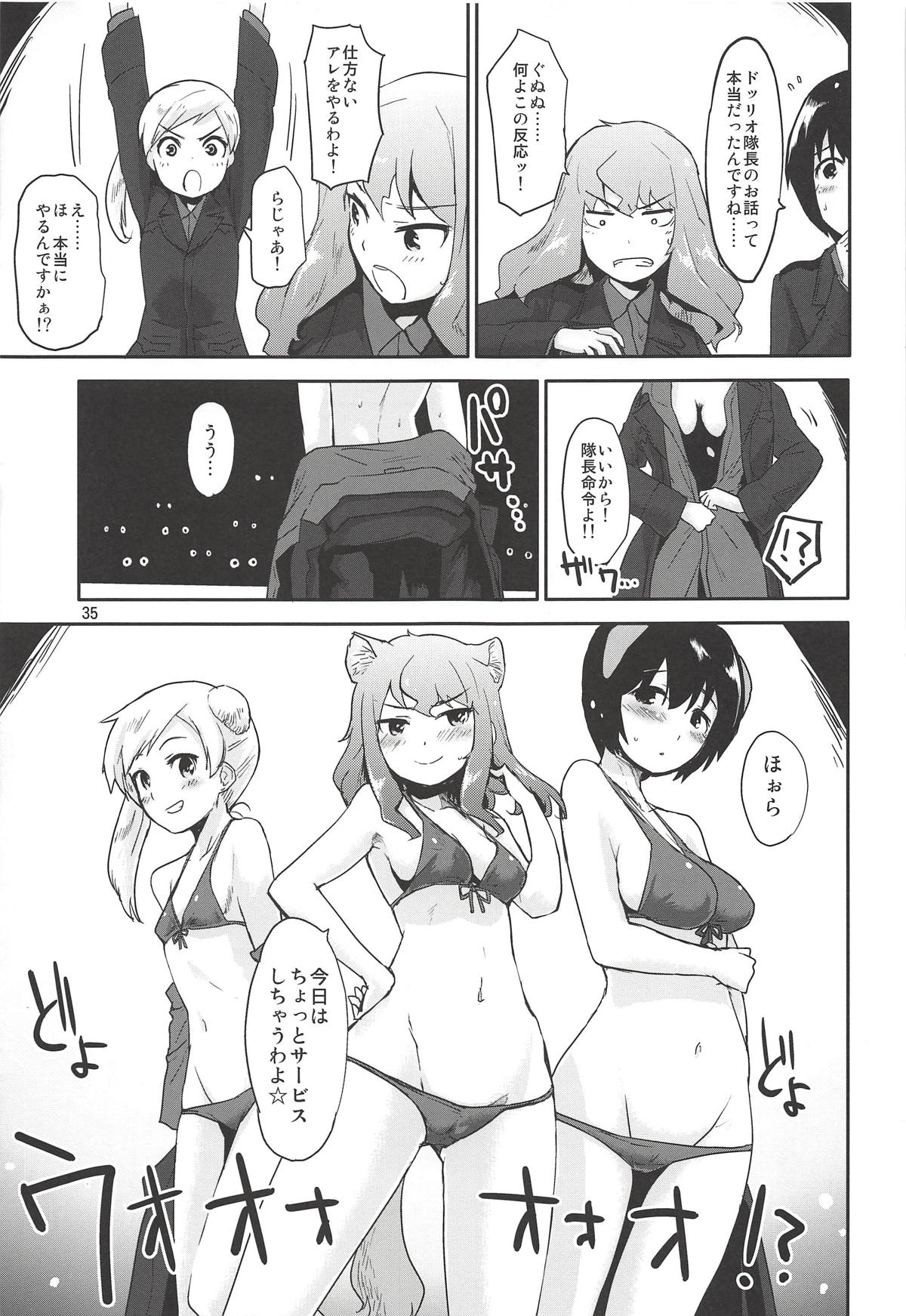 (C92) [Peθ (Mozu)] The Third Package (Strike Witches, Girls und Panzer) page 34 full