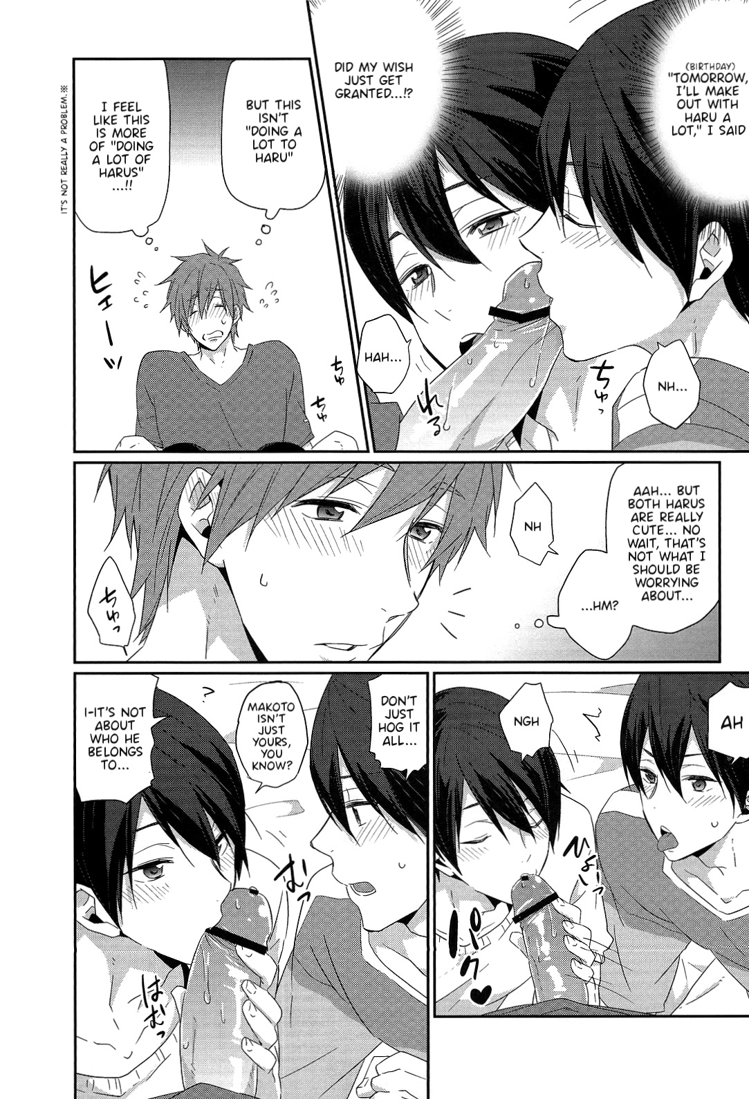 (Renai Jiyuugata! Osaka Taikai 2) [KH. (Yuki)] Ryote ni Haru. | A Haru in Both Hands. (Free!) [English] {Anneioux} page 4 full