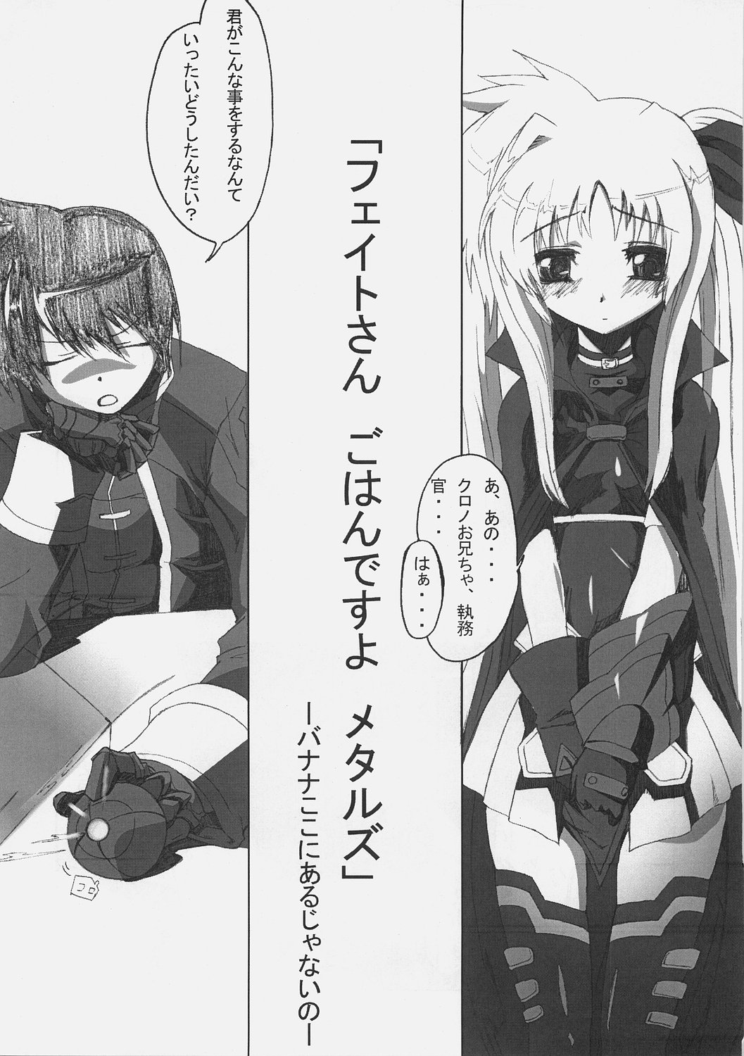 [Kurono to Kuroe (Kurono)] Fate-san Gohan Desuyo! Metals (Mahou Shoujo Lyrical Nanoha) page 3 full