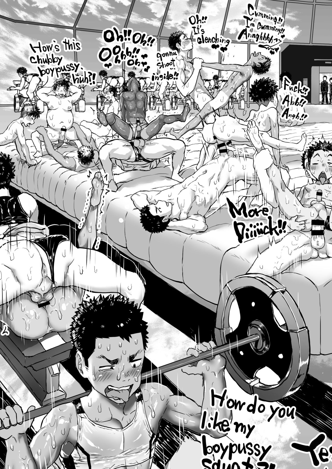 [Danzi Engine (Shiba Yuuji)] Osugaki Gym [English] page 10 full
