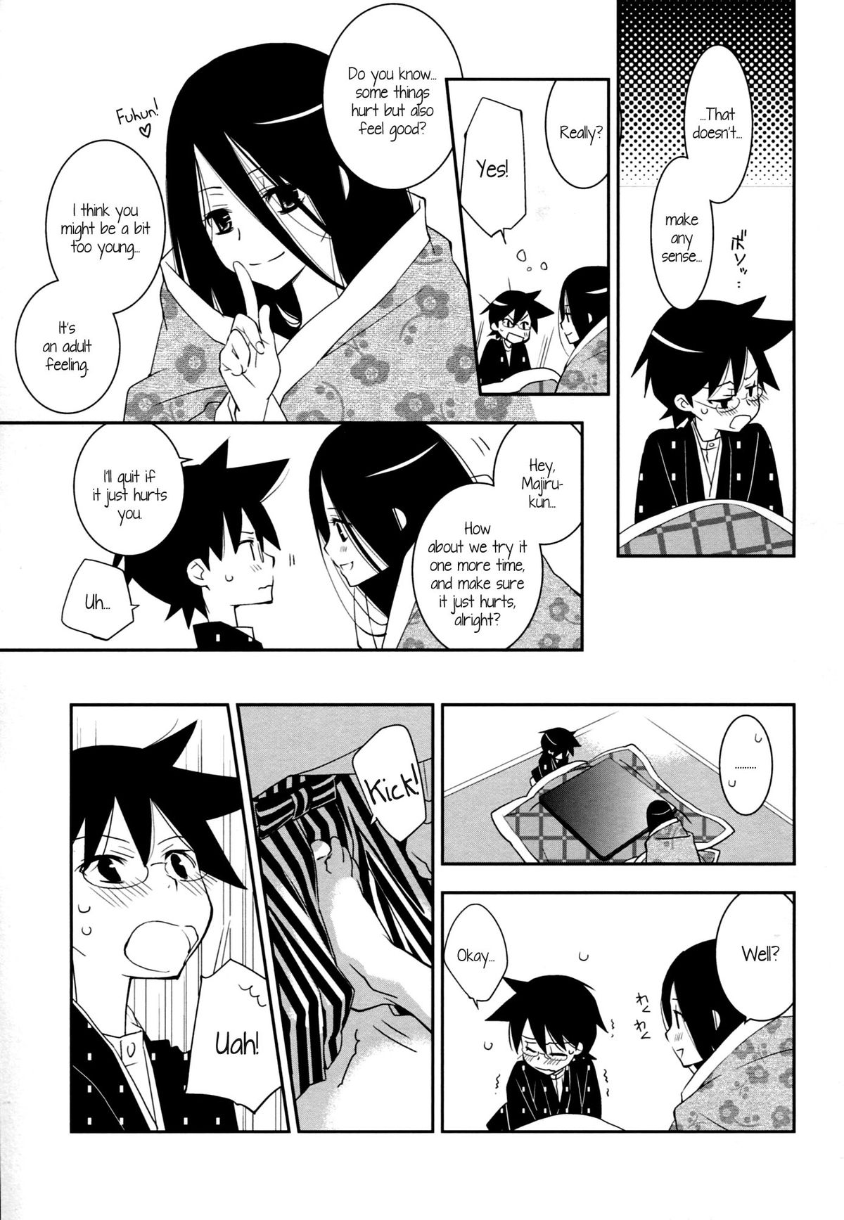 (C79) [Hitomaron (Setouchi Sumako)] Kagiana Gekijou Shoujo 9 (Sayonara Zetsubou Sensei) [English] [Kamikakushi] page 16 full