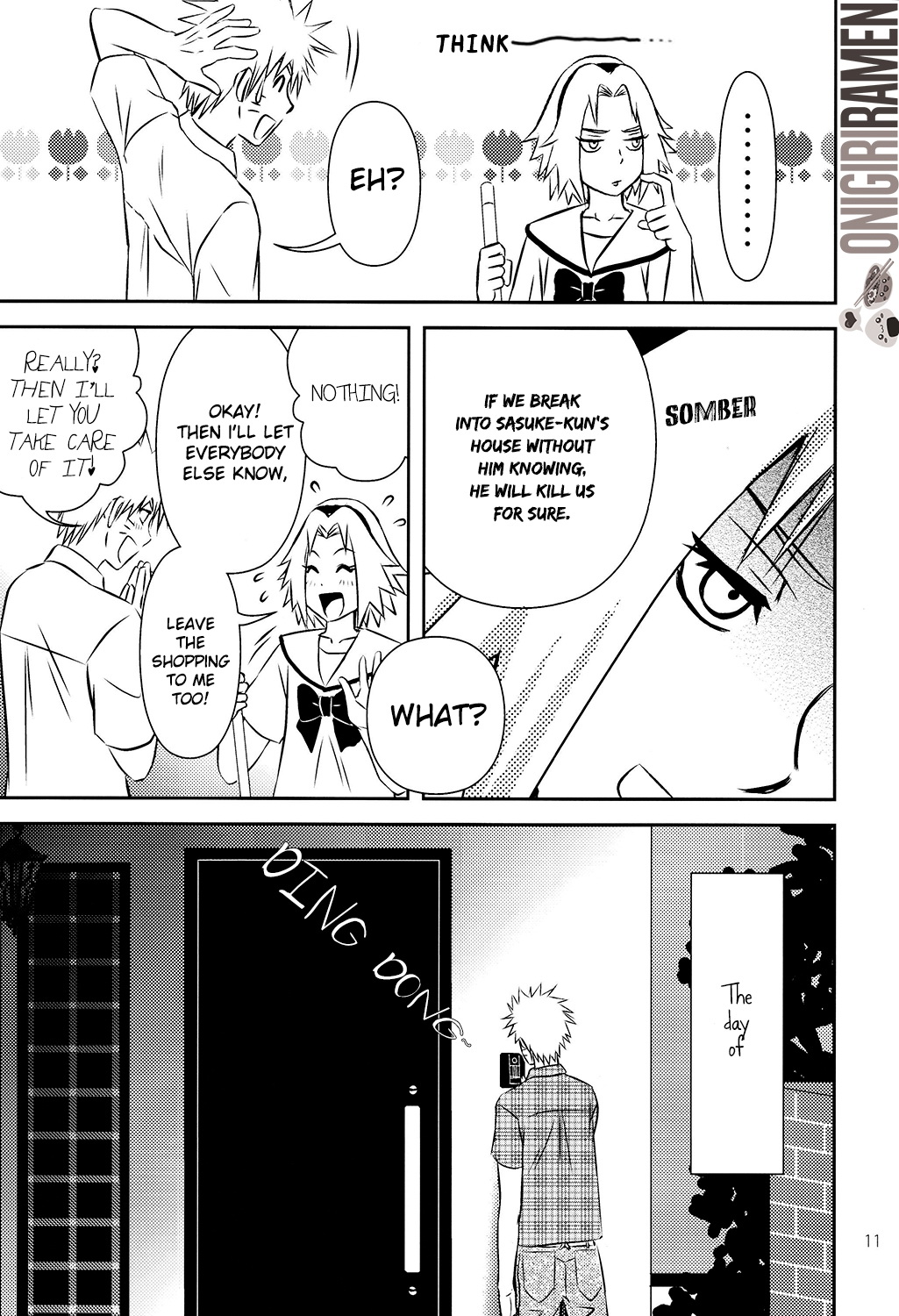 (C80) [@ Harukaze Shunpoo (Shunpoo)] SASUKE ♥ HAPIBA!! (Naruto) [English] [Onigiri Ramen] page 11 full