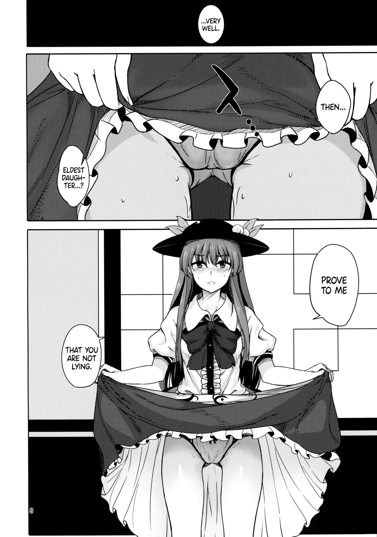 (C91) [Lactucopicrin (Momoiro Retas)] Koisuru Hinanawi | Hinanawi in Love (Touhou Project) [English] [EHCOVE] page 7 full