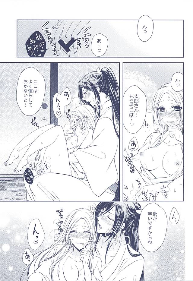 (Hyattou Ryouran ~Kimi no Heart o Shirahadori~) [Fujitomomo (Aoi)] Midareba (Touken Ranbu) page 27 full