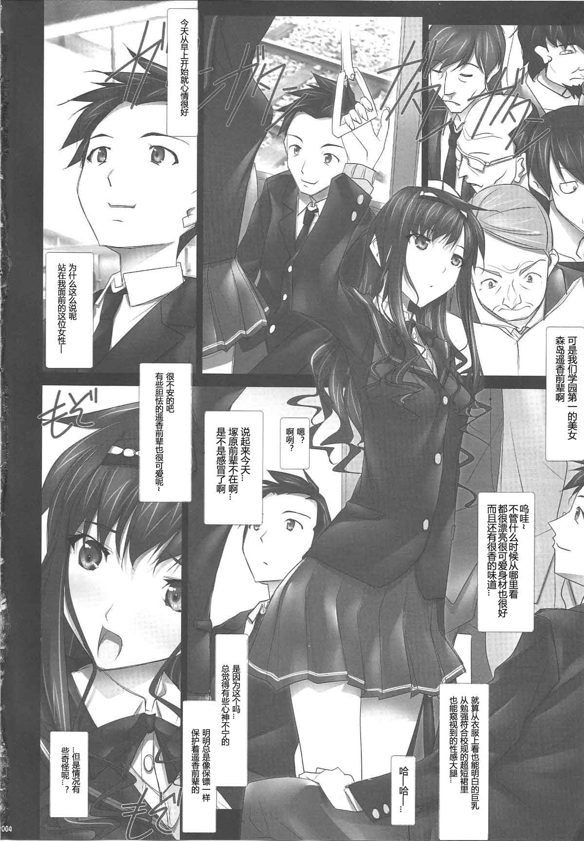 (C83) [IRODORI (SOYOSOYO)] Haruka-senpai no... Chikan Densha de GOO! (Amagami)  [Chinese] [GK汉化] page 3 full