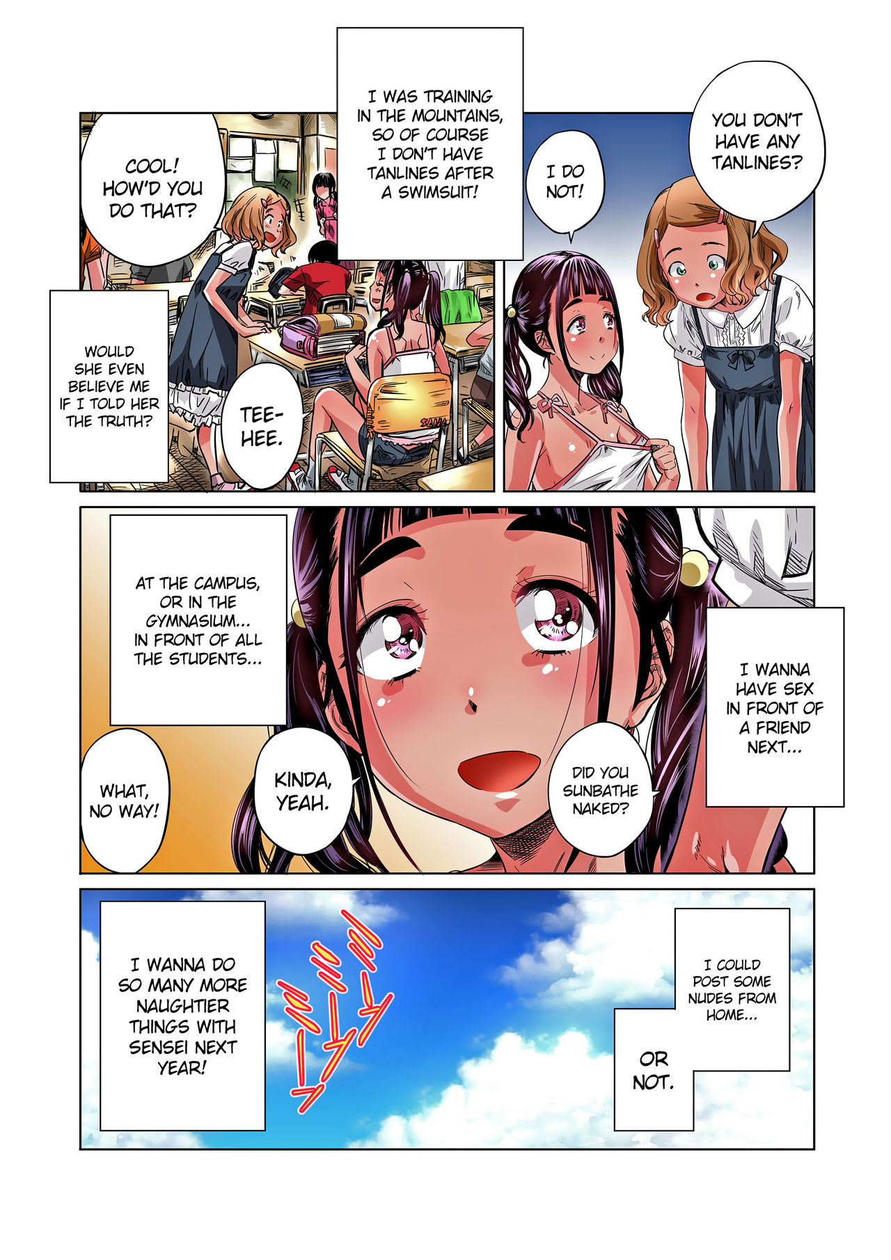 [DM-FC (MARUTA)] Jimi de Majime na Shougakusei no Sana ga Sensei no Iu Koto Kiite Zenra Wareme Marudashi de Osoto o Arukasaretetara Eroi yo ne [English] {doujin-moe.us} page 42 full