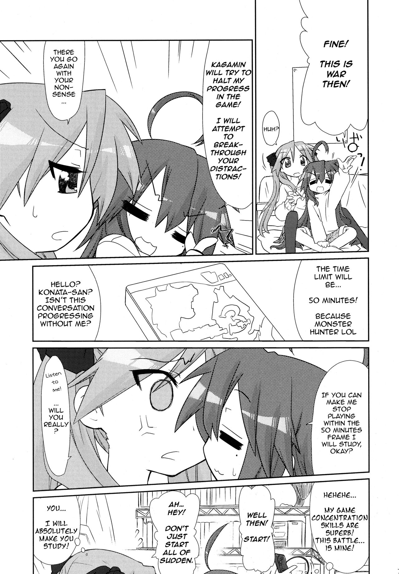 (C77) [CELTRANCE (Kogaku Kazuya)] Ijiwaru Kagami. Ijirare Konata. | Meanie Kagami. Teased Konata. (Lucky Star) [English] [The Chrysanthemum Translations] page 7 full