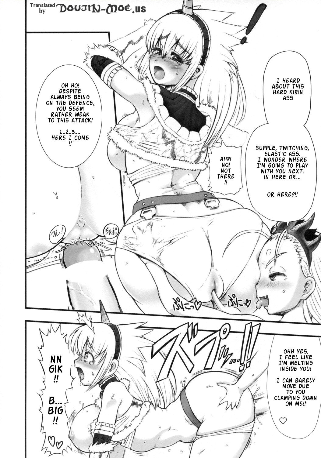 (C74) [Arsenothelus (Rebis)] Wagamama Oujo no Hunter dai Renzoku Shuryou! (Monster Hunter) [English] page 9 full