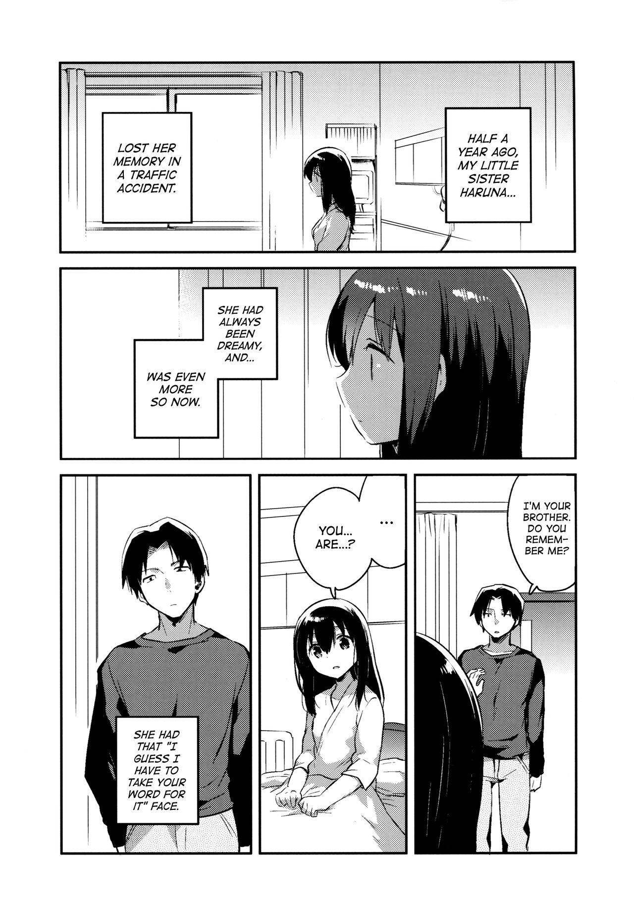 (SC2016 Summer) [squeezecandyheaven (Ichihaya)] Imouto wa Amnesia | My Little Sister Has Amnesia [English] [ATF] page 7 full