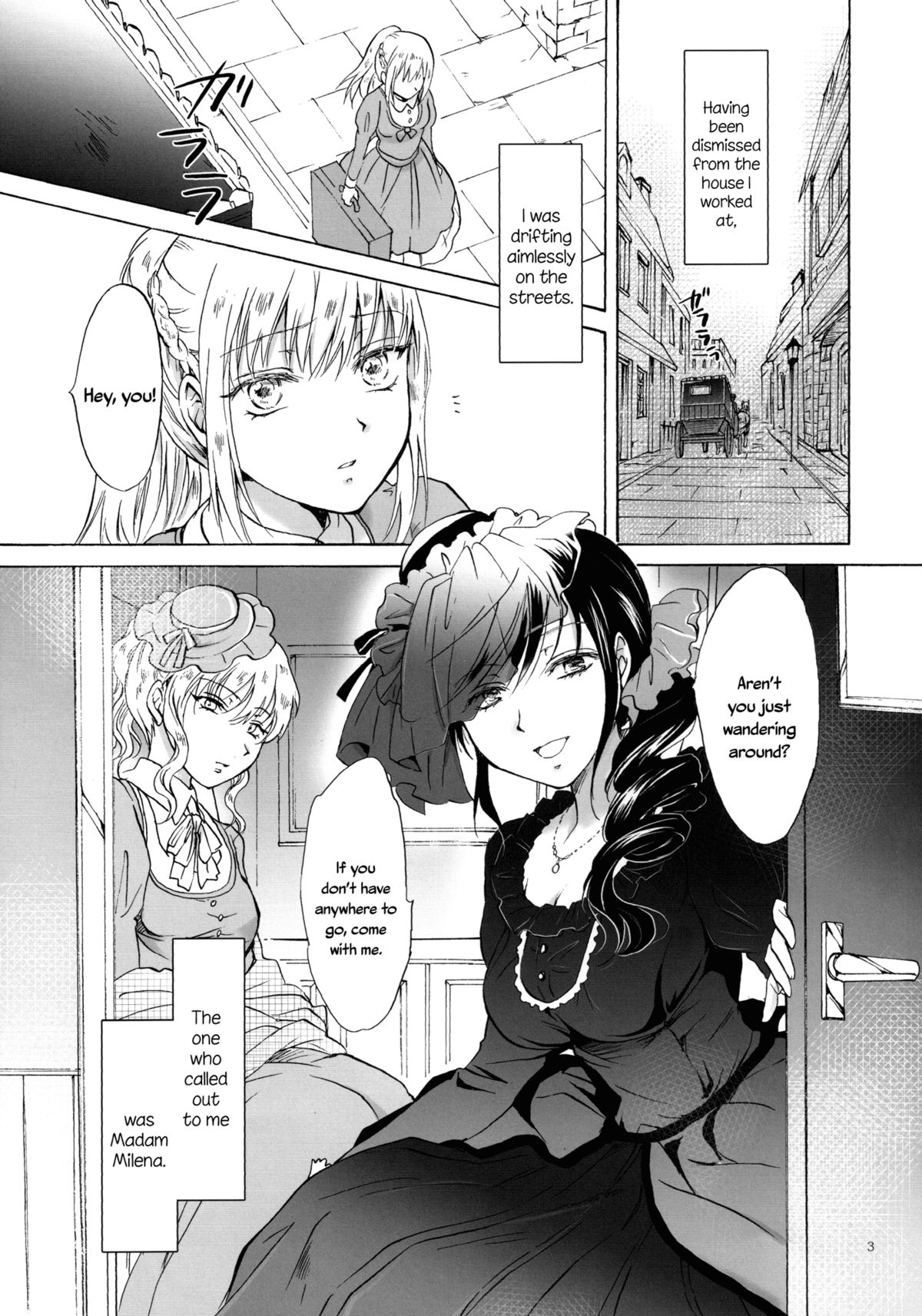 (GirlsLoveFestival10) [peachpulsar (Mira)] Okusama to Maid-san | Maid and Madam [English] =TV & Yuri-ism= page 2 full
