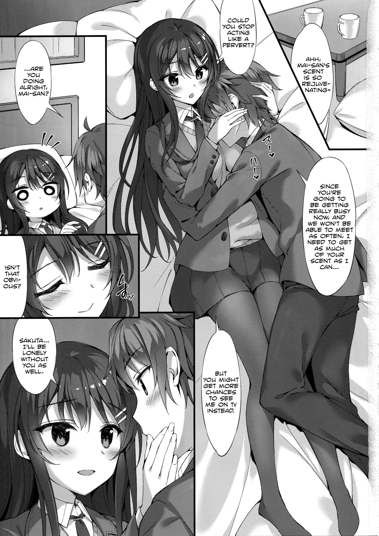 (C95) [P:P (Oryou)] Mai Senpai to Ichatsukitai | I Want to Flirt With Mai-senpai (Seishun Buta Yarou wa Bunny Girl Senpai no Yume o Minai) [English] [Marv + Redlantern] page 4 full