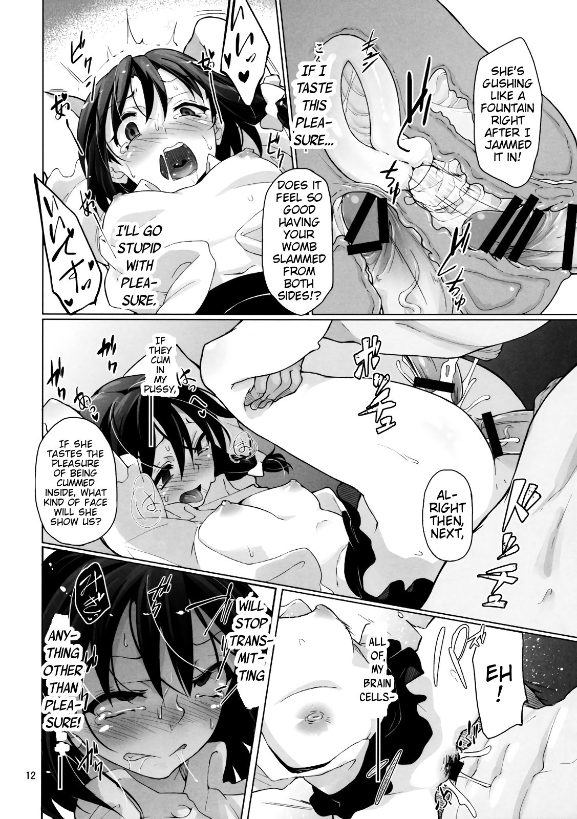 (C82) [Gokusaishiki, U.M.E.Project (Aya Shachou, ukyo_rst)] Girls In The Dark (Touhou Project) [English] [animefan71109] page 14 full